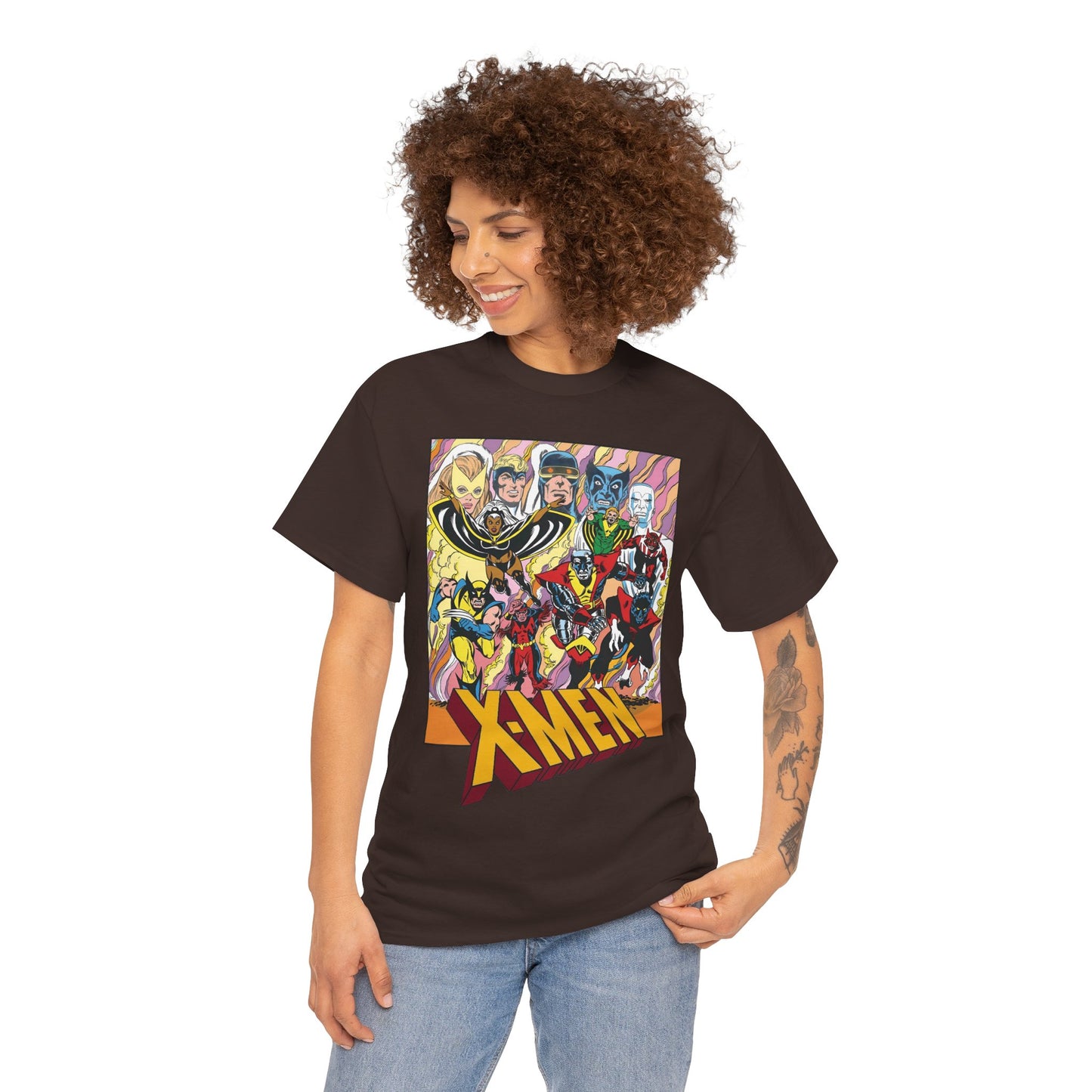 Uncanny X-Men T-Shirt - Dave Cockrum Art - Cyclops, Nightcrawler, Storm, Wolverine, Thunderbird - Marvel Comics