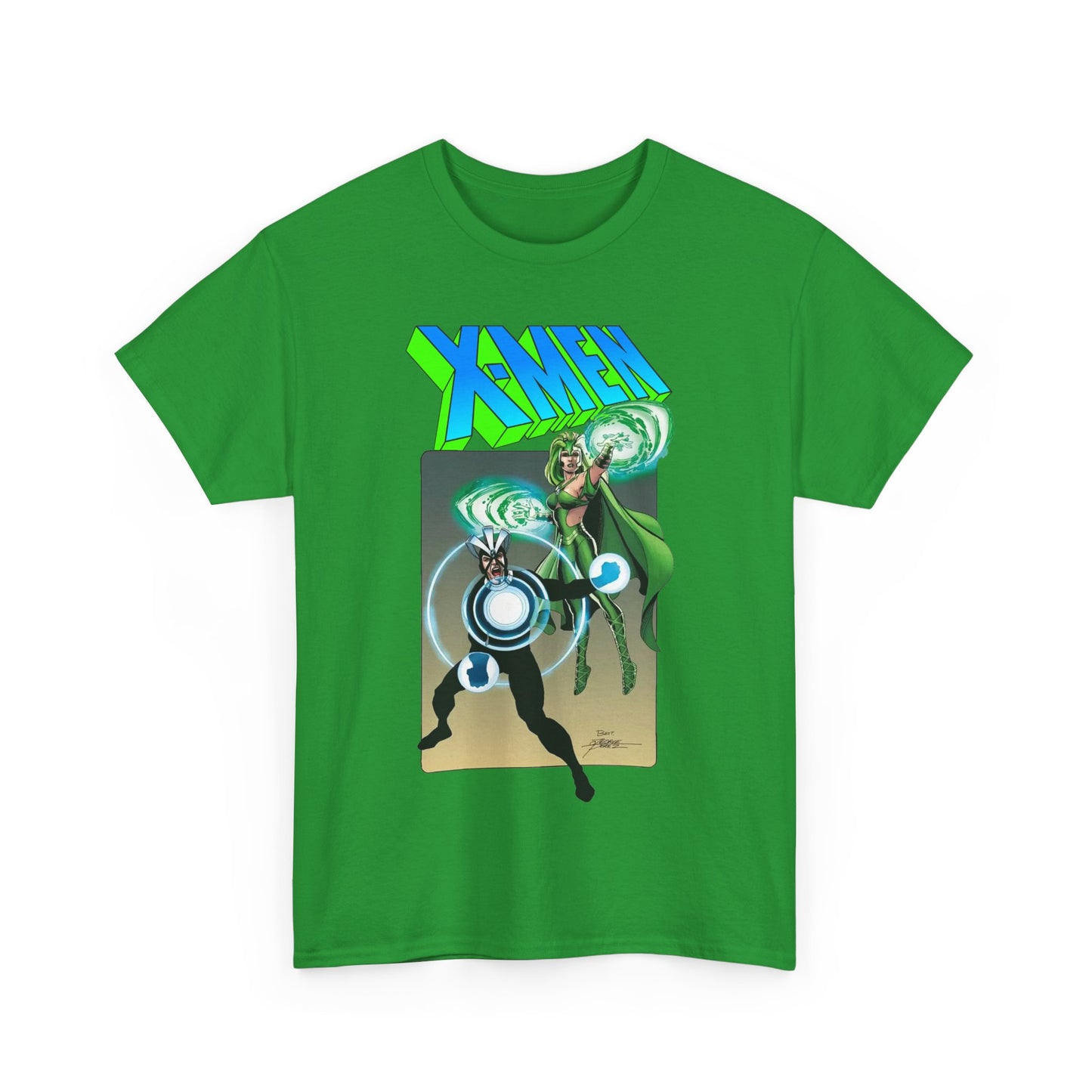 Havok & Polaris T-Shirt - George Perez Art - Uncanny X-Men Members - Marvel Comics Mutants