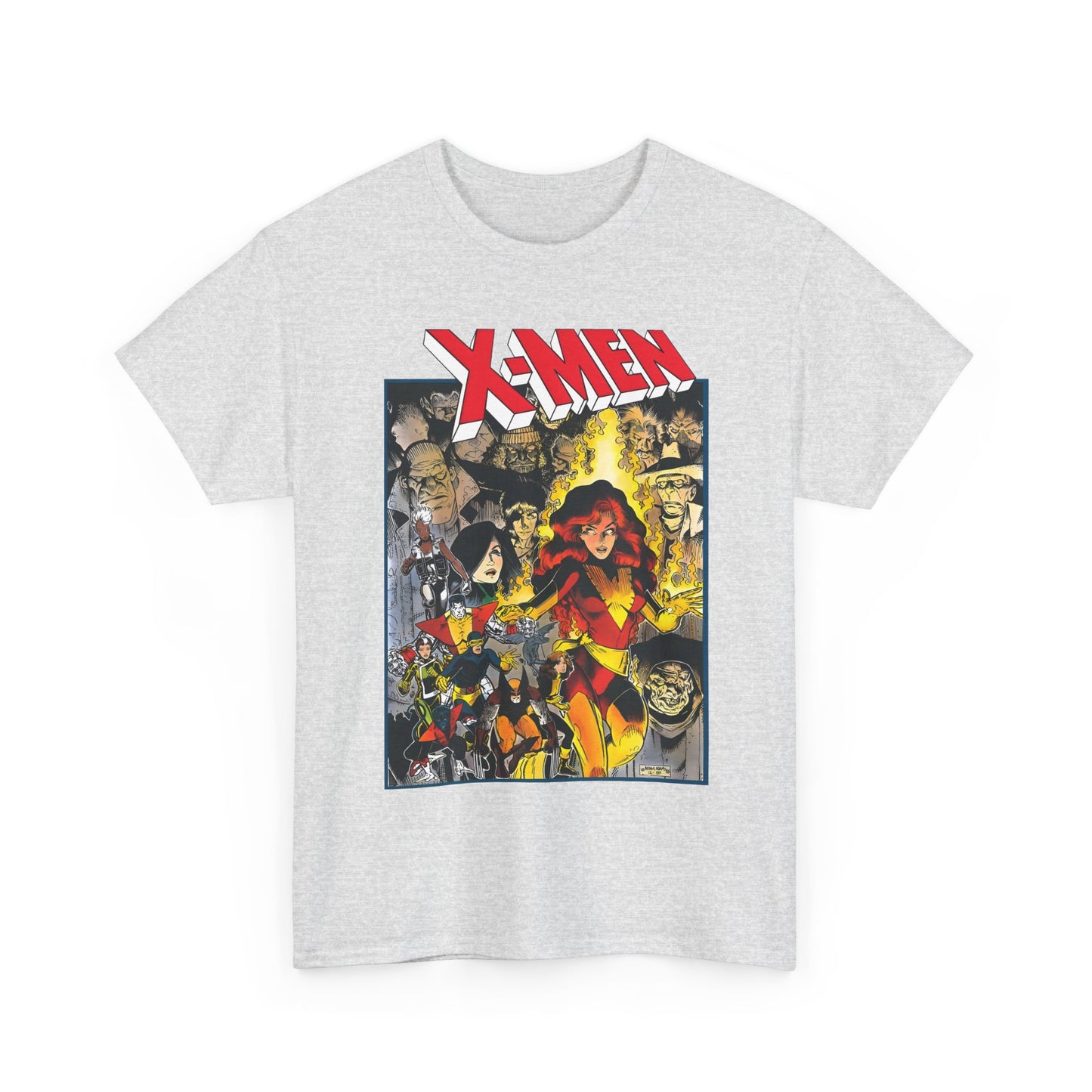 Uncanny X-Men T-Shirt - Arthur Adams Art - Dark Phoenix: From the Ashes Story - Storm, Cyclops, Wolverine, Rogue, Colossus, Nightcrawler - Marvel Comics