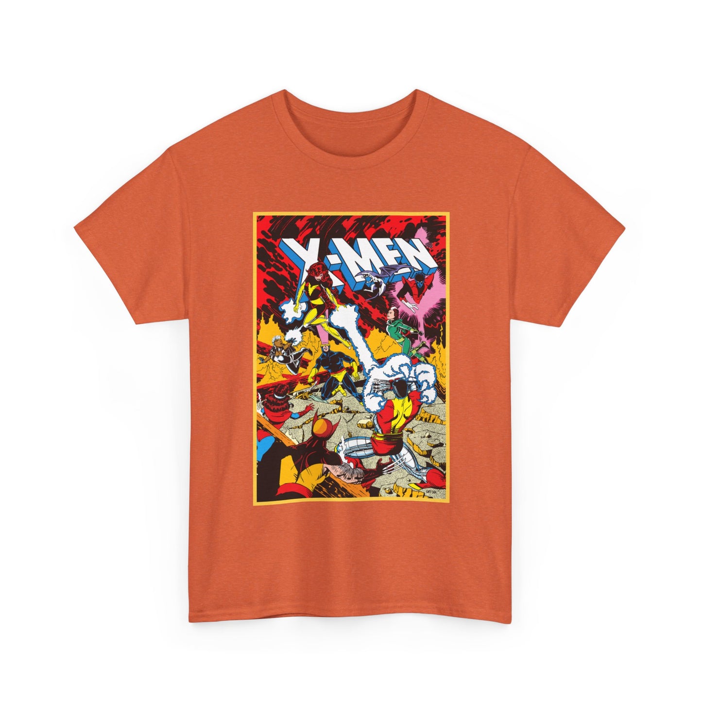 X-Men T-Shirt - Paul Smith Art - Return of Dark Phoenix - Wolverine, Colossus, Cyclops, Storm, Nightcrawler, Rogue - Marvel Comics