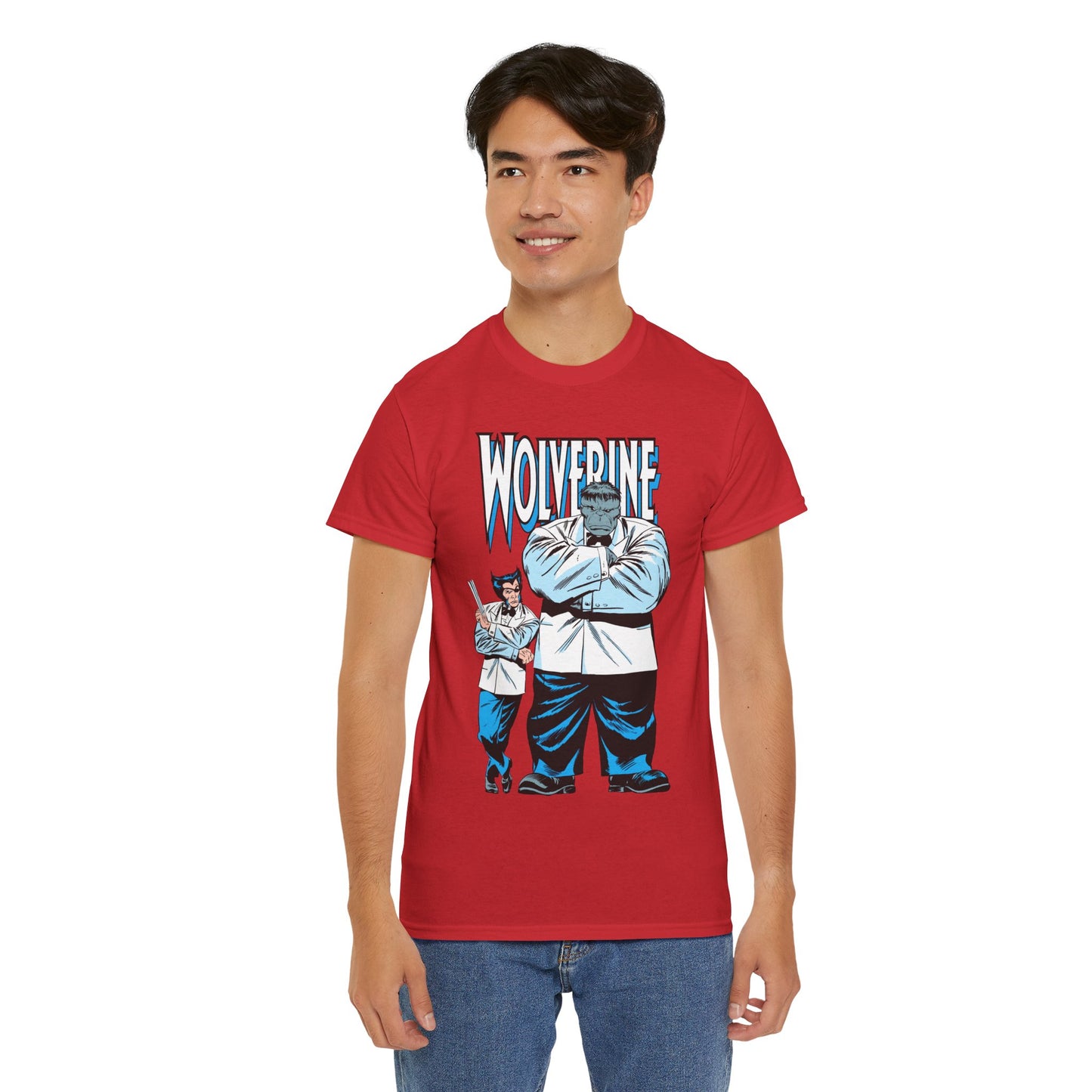 Wolverine & Hulk T-Shirt - Patch & Joe Fix-It - John Buscema Art - Logan in Madripoor - X-Men Character in Solo Adventure - Marvel Comics