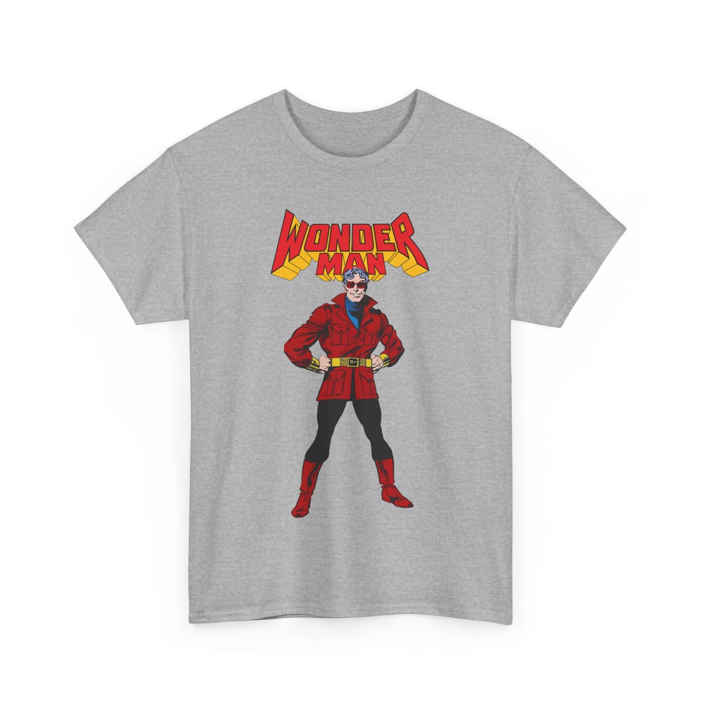 Wonder Man T-Shirt - George Perez Art - West Coast Avengers - Marvel Comics - Simon Williams - Safari Jacket Look