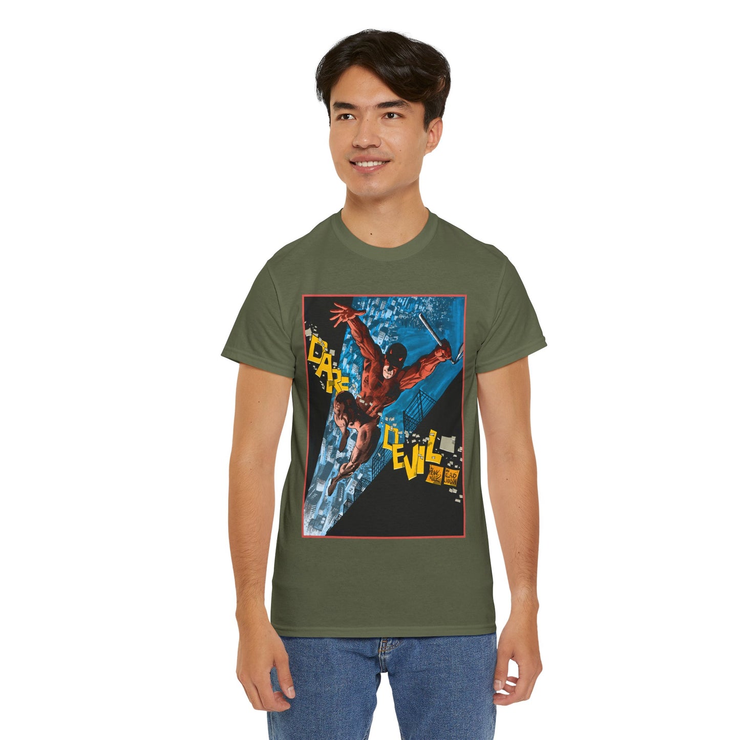 Daredevil T-Shirt - Frank Miller & Klaus Janson Art - The Man With No Fear - Hell's Kitchen - Marvel Comics