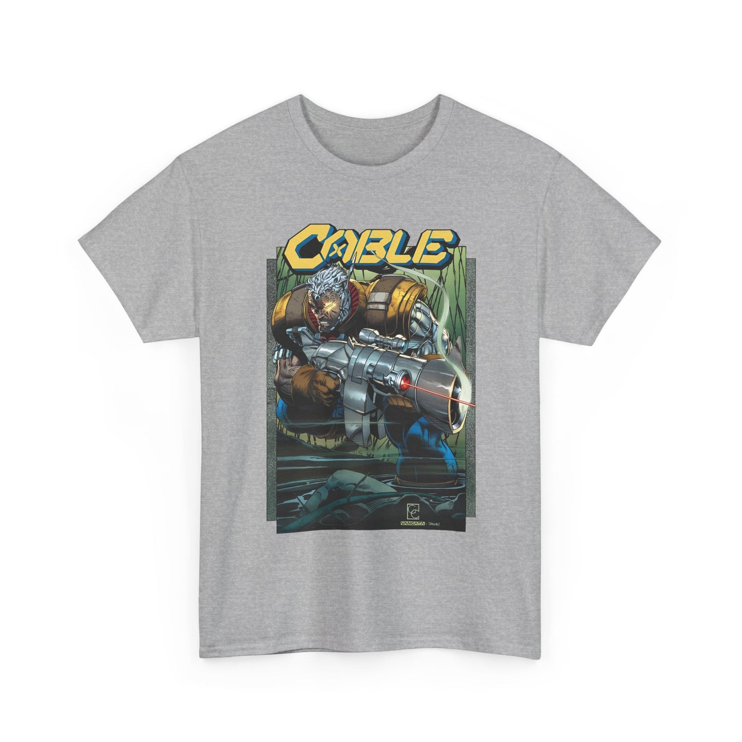 Cable T-Shirt - Greg Capullo Art - X-Force Leader, Mutant Fighter - Nathan Summers - Marvel Comics