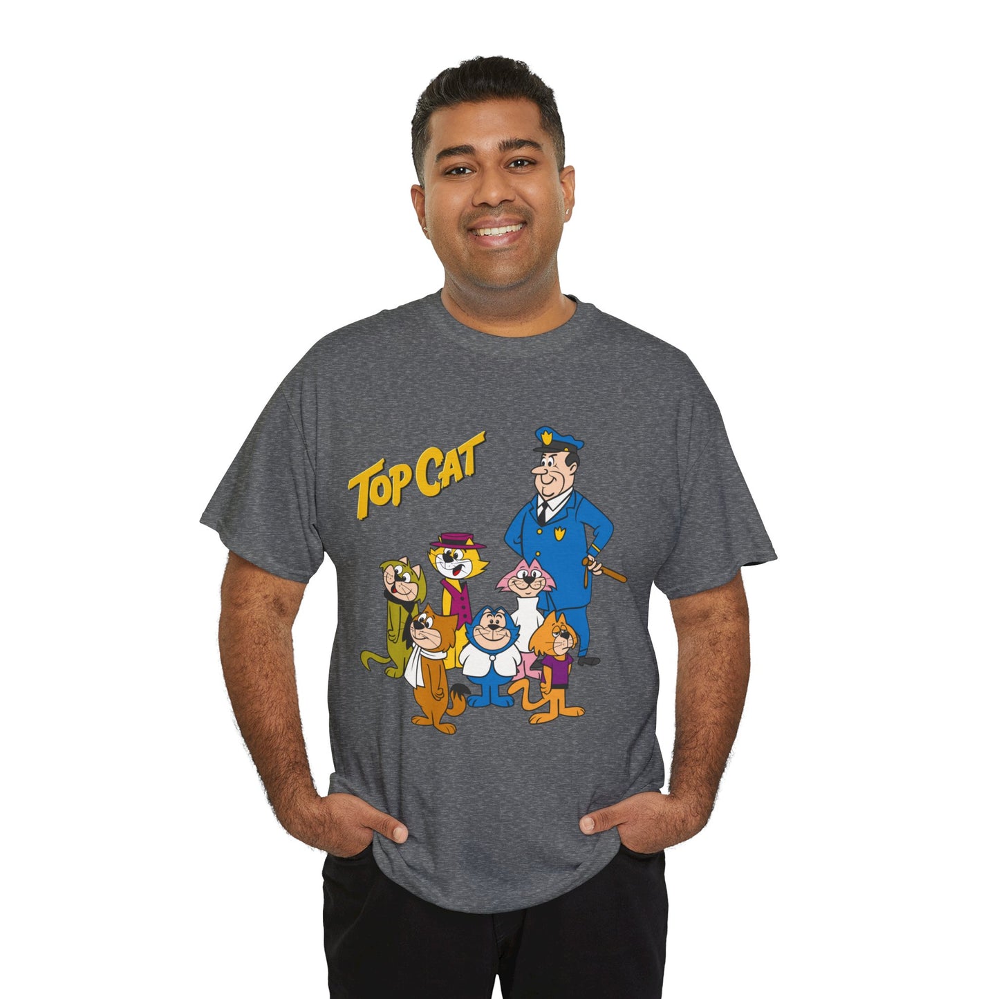 Top Cat & His Gang T-Shirt - Popular Hanna-Barbera 1960s TV Cartoon - Brain, Spook, Benny the Ball