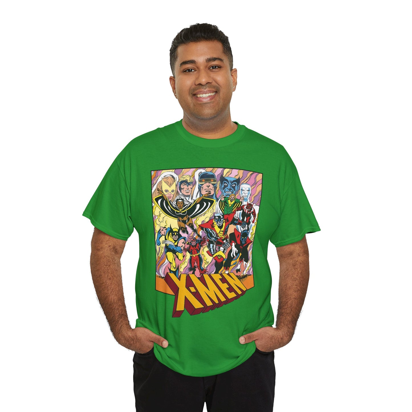 Uncanny X-Men T-Shirt - Dave Cockrum Art - Cyclops, Nightcrawler, Storm, Wolverine, Thunderbird - Marvel Comics