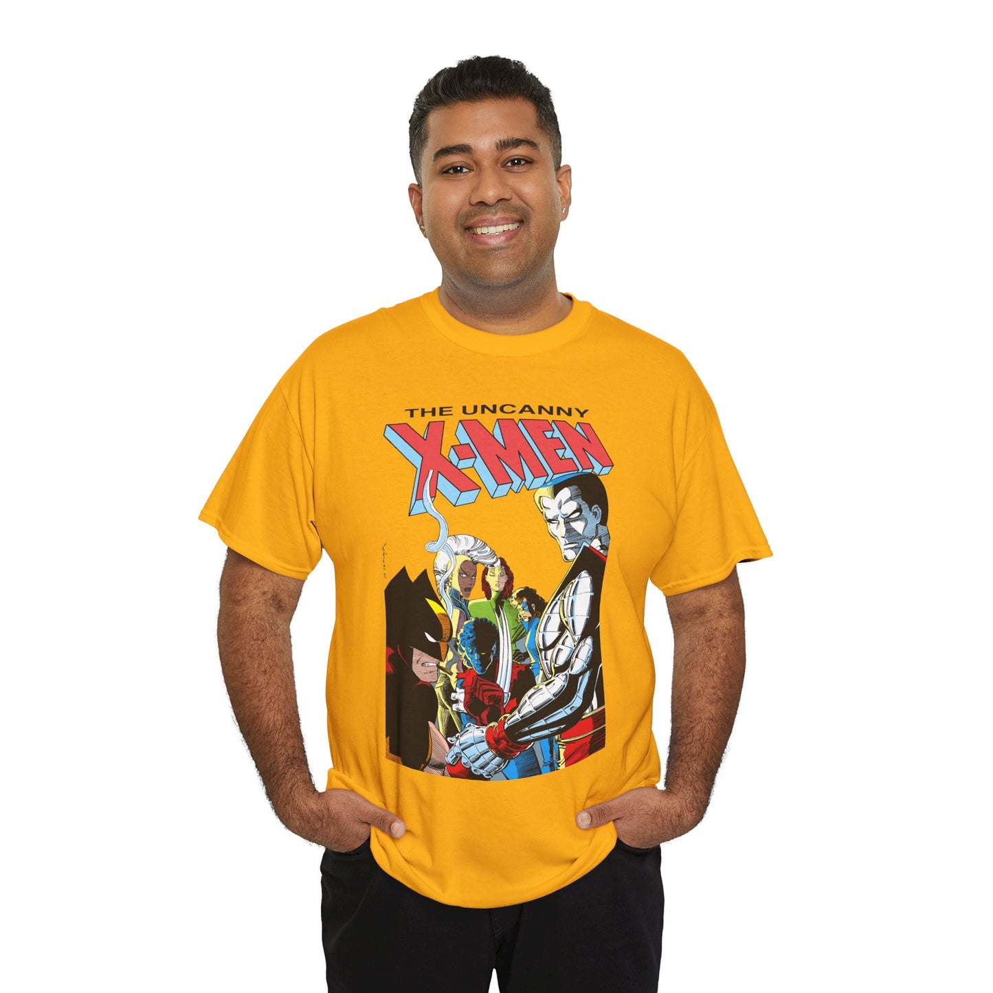 Uncanny X-Men T-Shirt - John Romita Jr Art - Storm, Wolverine, Rogue, Nightcrawler, Colossus, Shadowcat - Mutant Massacre - Marvel Comics