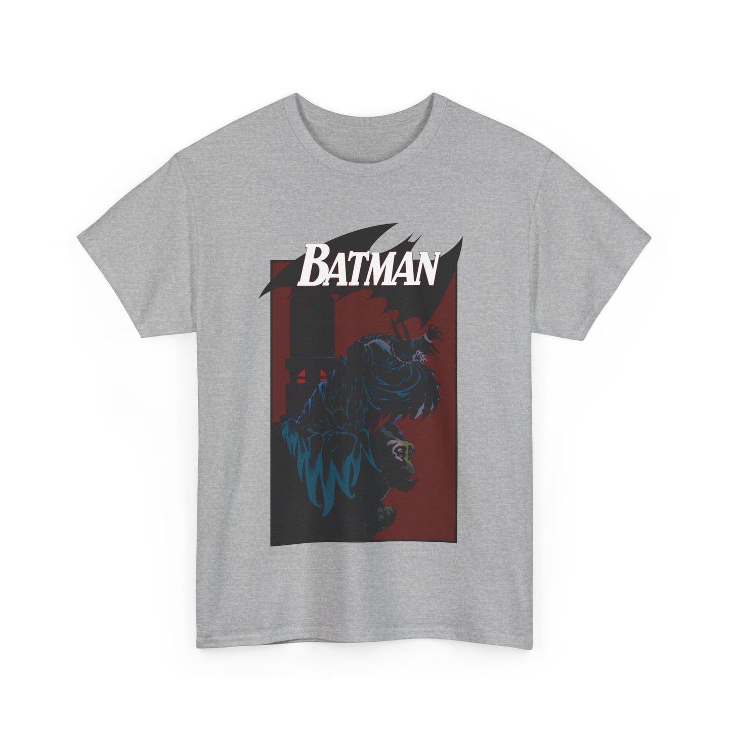 Batman T-Shirt - Kelley Jones Art - 1990s Dark Knight Detective Artwork - Perched on a Gargoyle - DC Comics