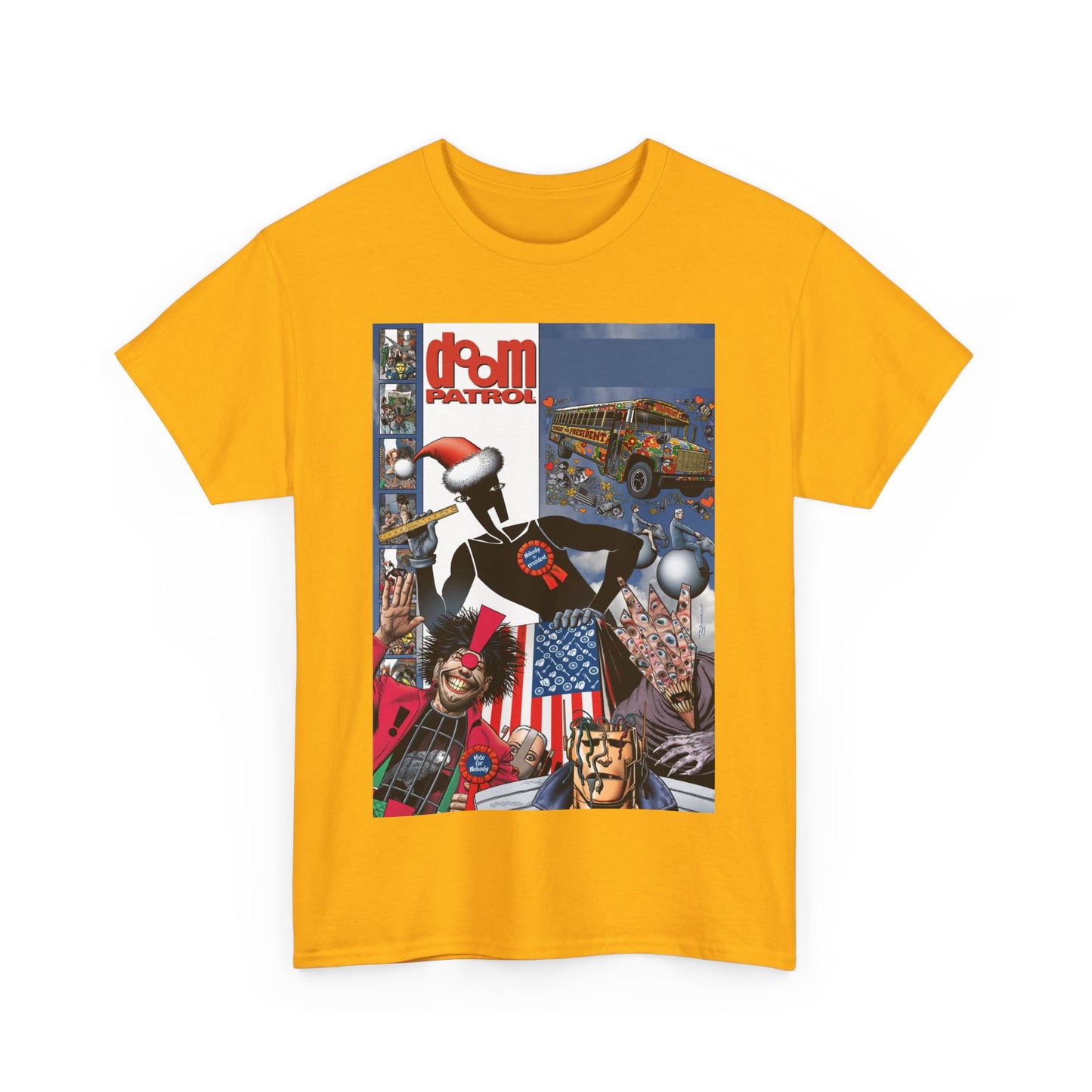 Doom Patrol T-Shirt - Brian Bolland Art - Mr Nobody For President - DC Comics/Vertigo Cover Artwork