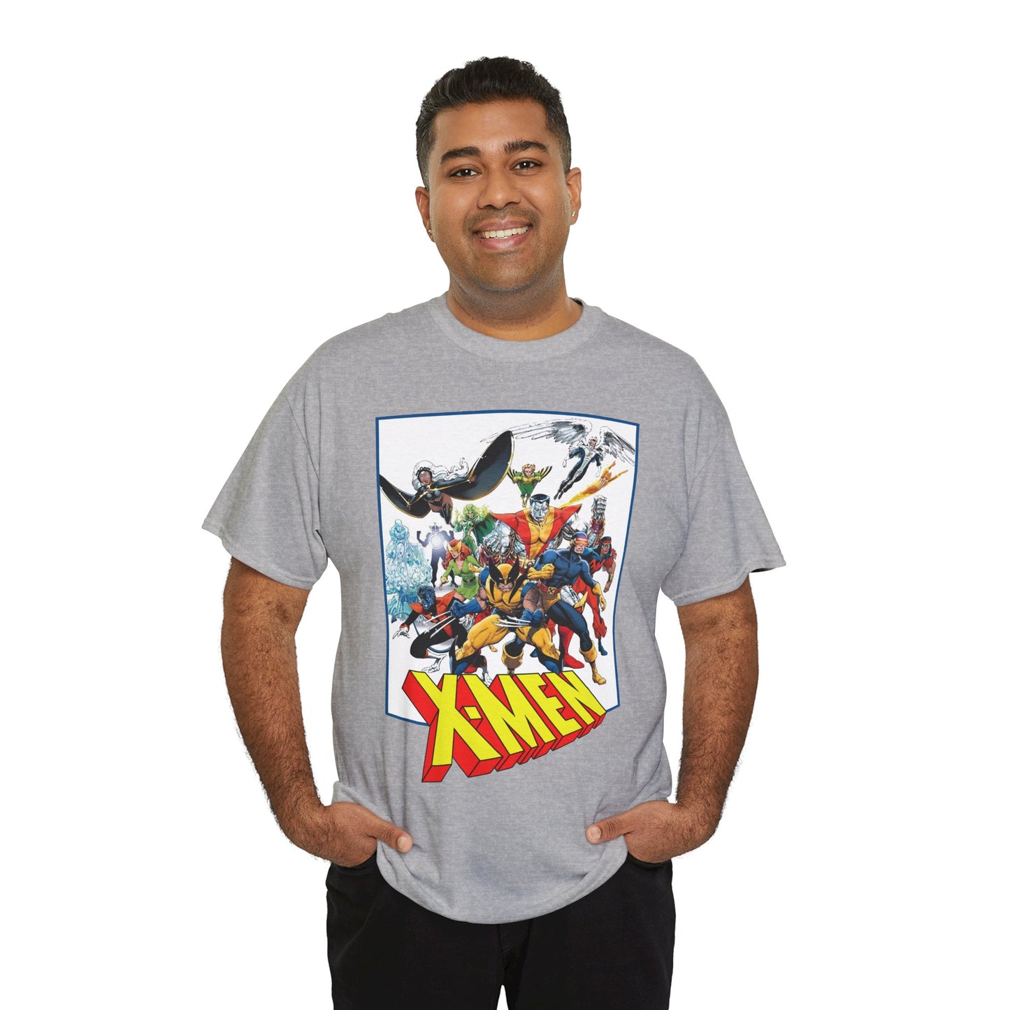 X-Men T-Shirt - Classic Arthur Adams Art - Marvel Comics - Wolverine, Colossus, Storm, Cyclops, Nightcrawler, Iceman