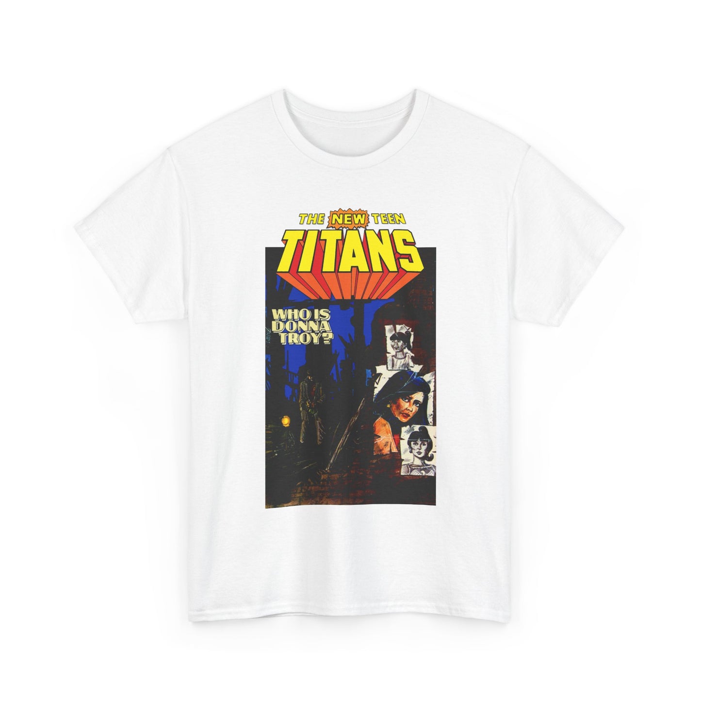 New Teen Titans T-Shirt - Classic George Perez Art - Who is Donna Troy? - Iconic Story and Cover - Robin/Dick Grayson - Popular DC Comics 1980s Series
