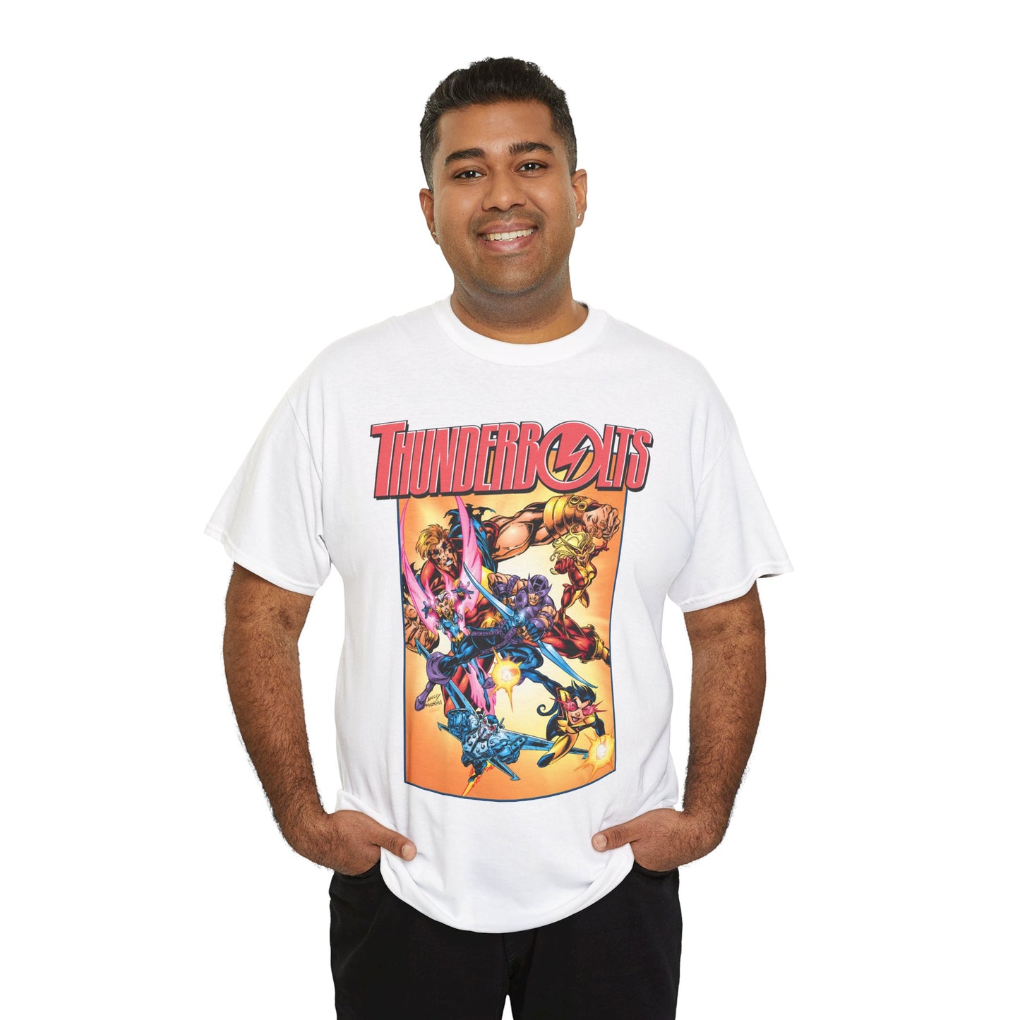 Thunderbolts T-Shirt - Mark Bagley Art - Hawkeye, Songbird - Marvel Comics - Avengers Connection