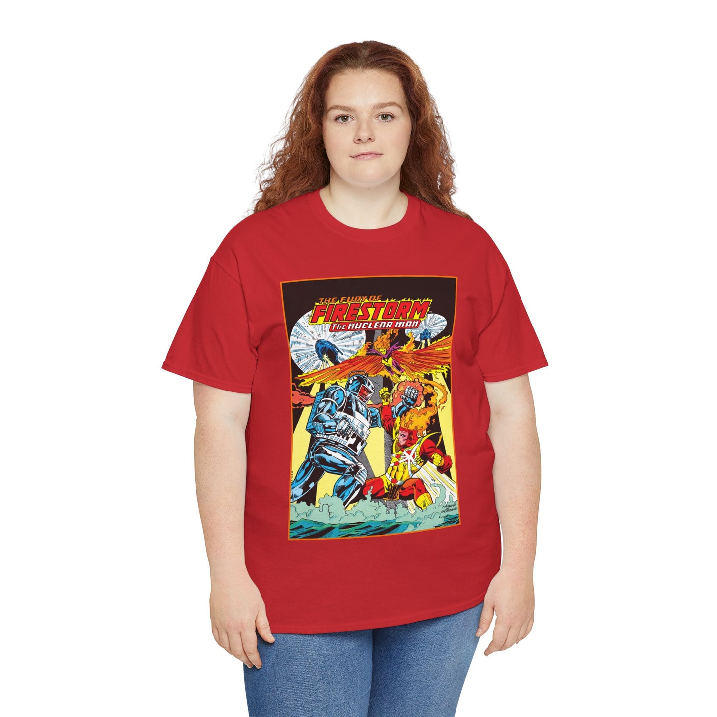 Fury of Firestorm T-Shirt - DC Comics - Firehawk, Tokamak - Annual #1 Art