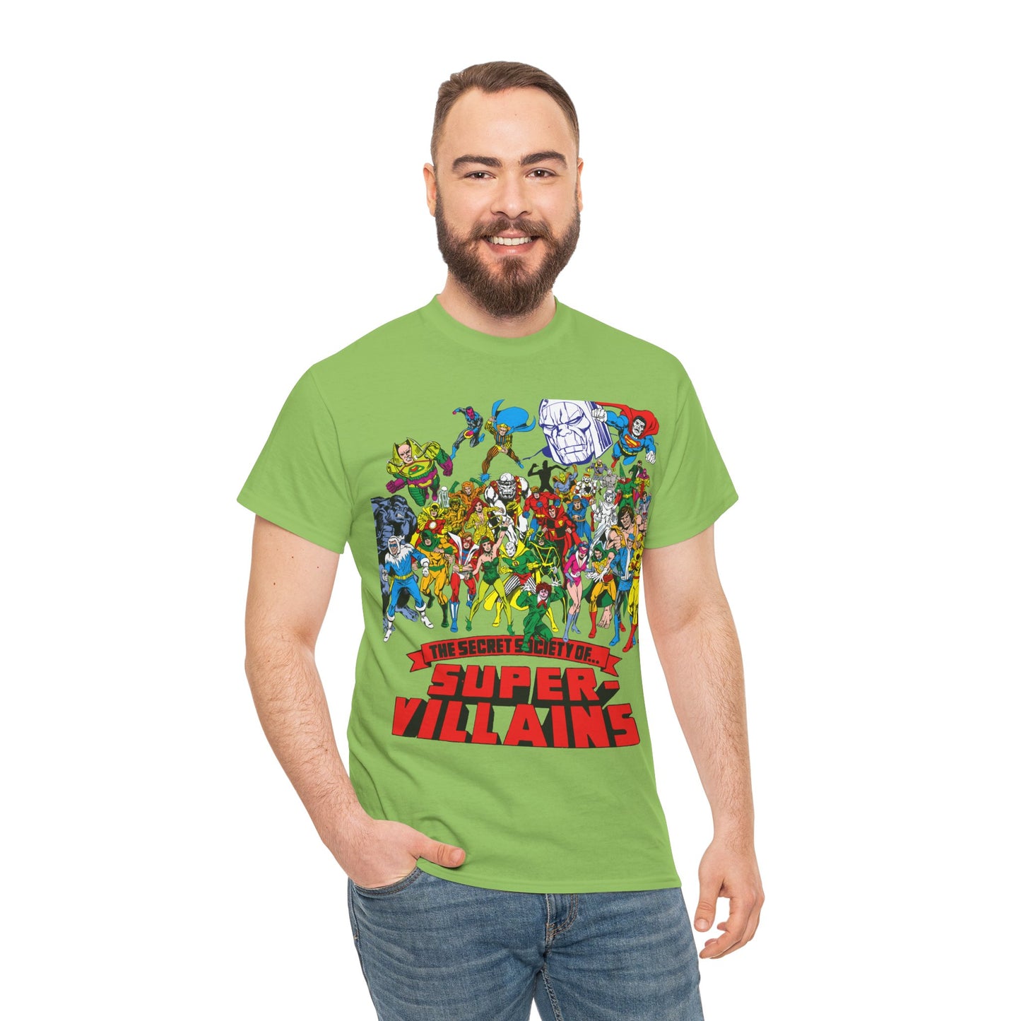Secret Society of Super-Villains T-Shirt - DC Comics - SSOSV - Luthor, Grodd, Darkseid, Sinestro, Poison Ivy, Mirror Master