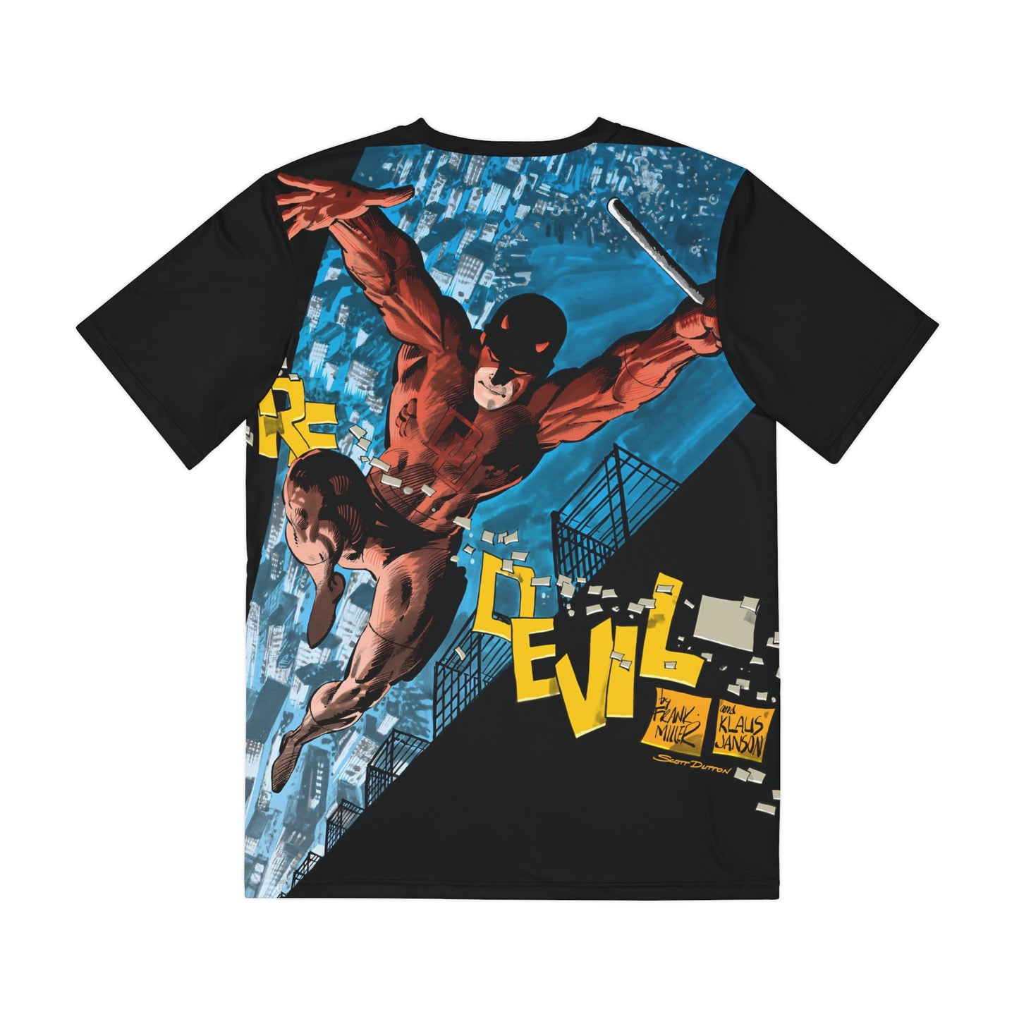 Daredevil Polyester Tee (All-Over Print) - Frank Miller Art - Marvel Comics