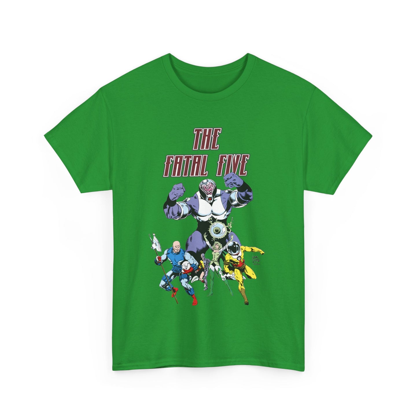 Fatal Five T-Shirt - Legion of Super-Heroes Villains - DC Comics LOSH - Validus, Emerald Empress