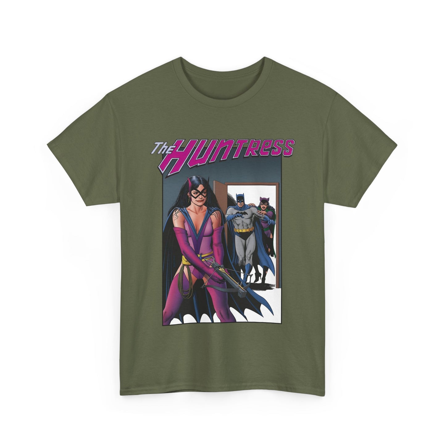 Huntress Shirt - Brian Bolland Art - Helena Wayne, Batman and Catwoman's Daughter - JSA Member, Earth 2 - DC Comics