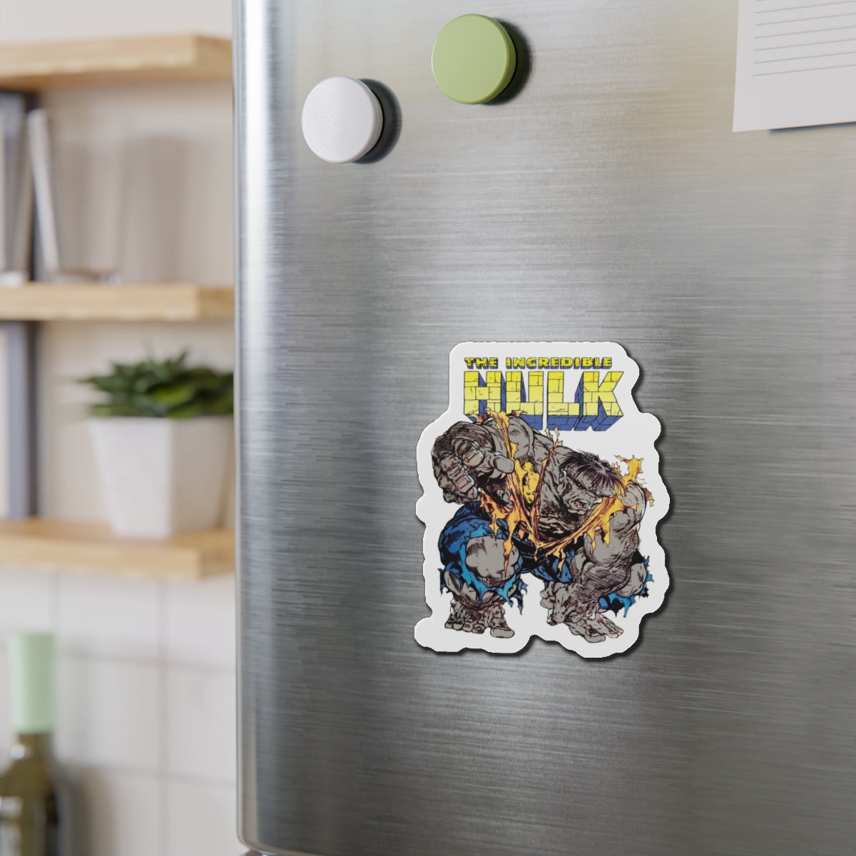 Incredible Hulk Die-Cut Magnet - Todd McFarlane Art - Bruce Banner, Marvel Comics - 3", 4", 5", 6"