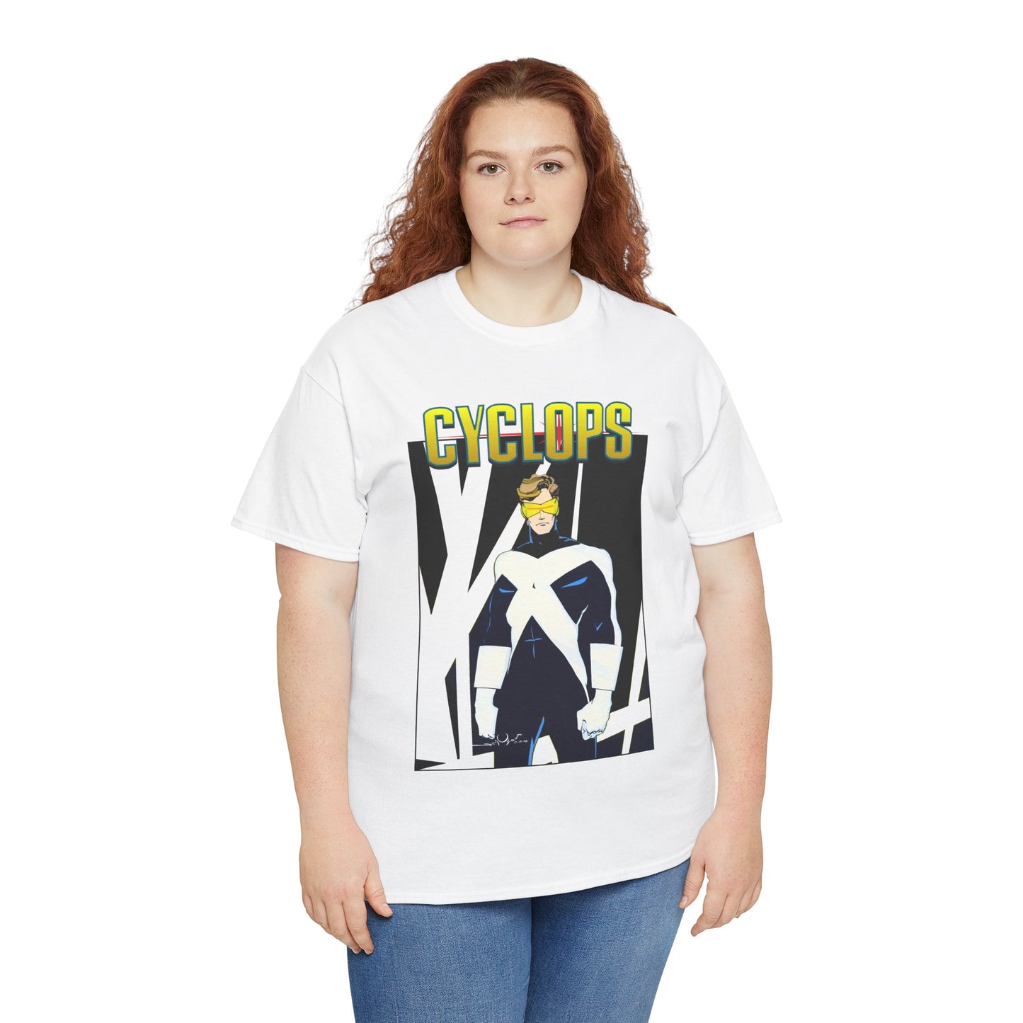 Cyclops T-Shirt - Walt Simonson Art - X-Men, X-Factor Member & Leader - Scott Summers - Marvel Comics