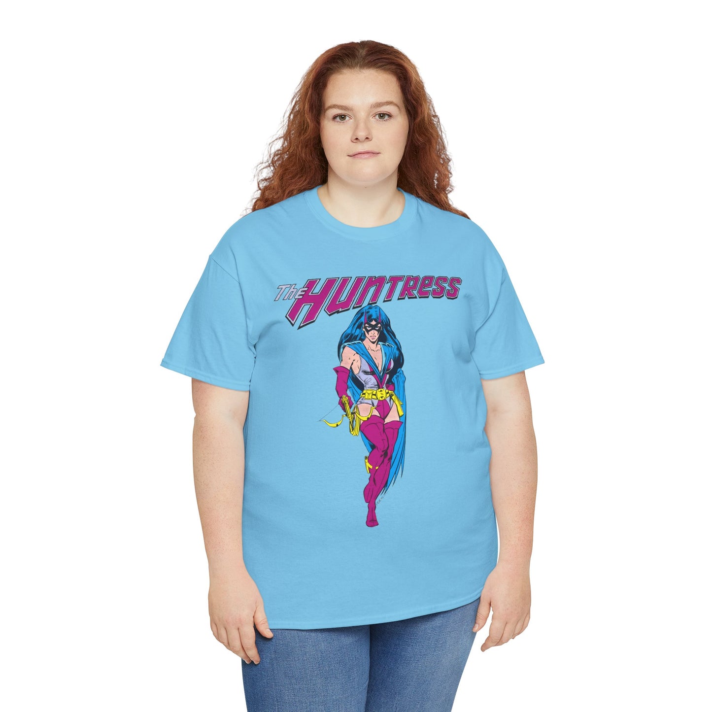 Huntress T-Shirt - Joe Staton Art - Helena Wayne, Daughter of Earth 2 Batman & Catwoman - Pre-Crisis JSA Member - DC Comics