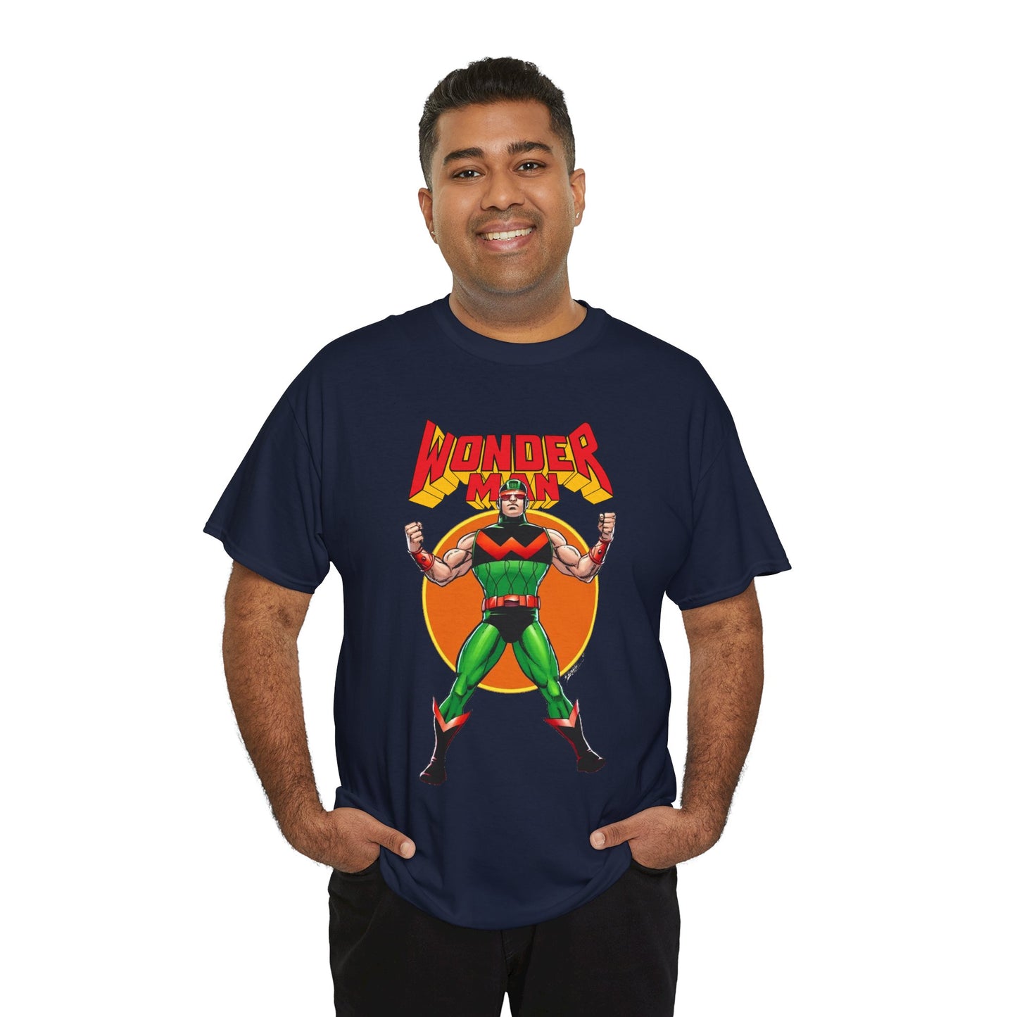 Wonder Man T-Shirt - Classic George Perez Art - Simon Williams, Avengers Member - Popular Marvel Comics Character