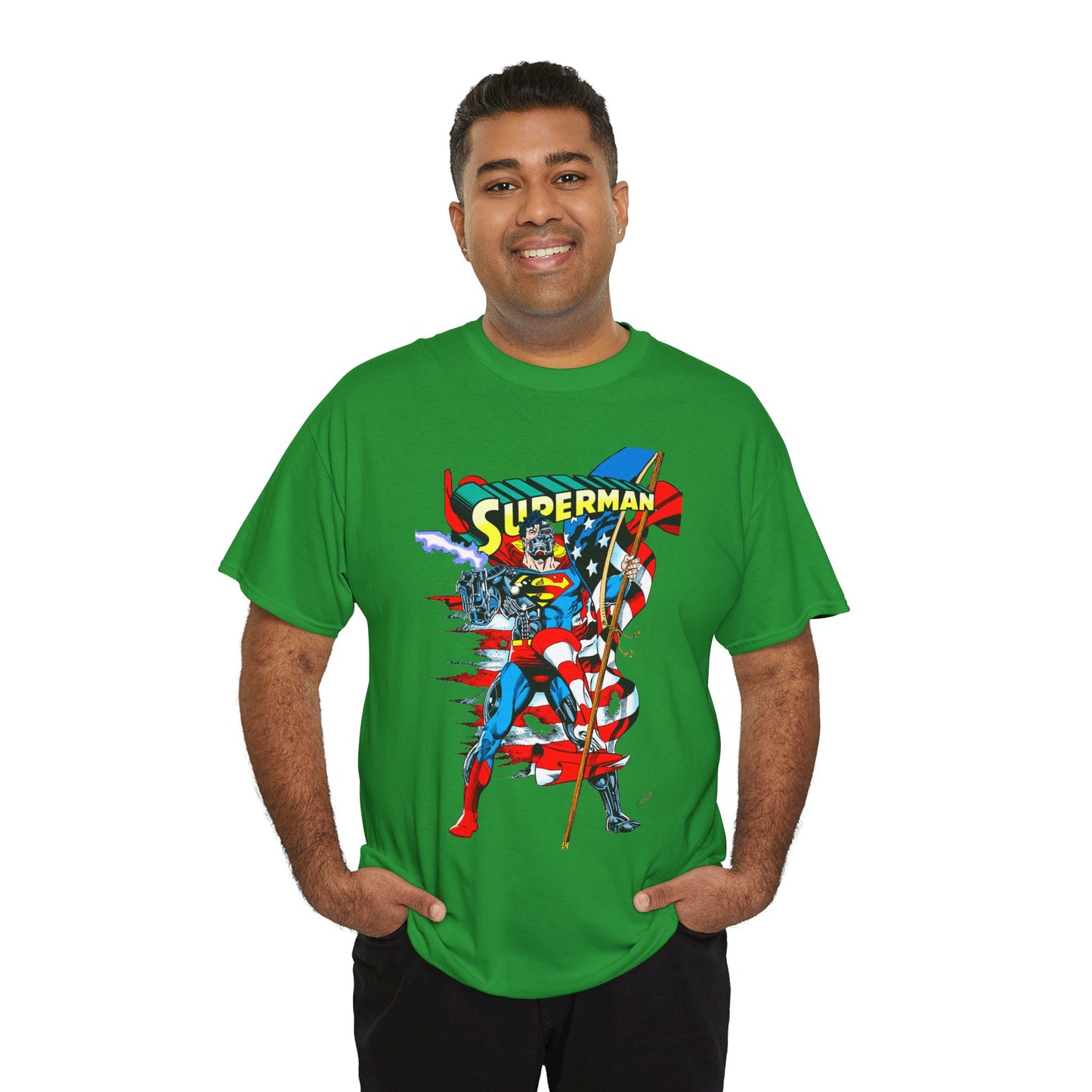 Cyborg Superman T-Shirt - Dan Jurgens Art - Reign of the Supermen Enemy - 1990s Storyline After the Death of Superman - DC Comics