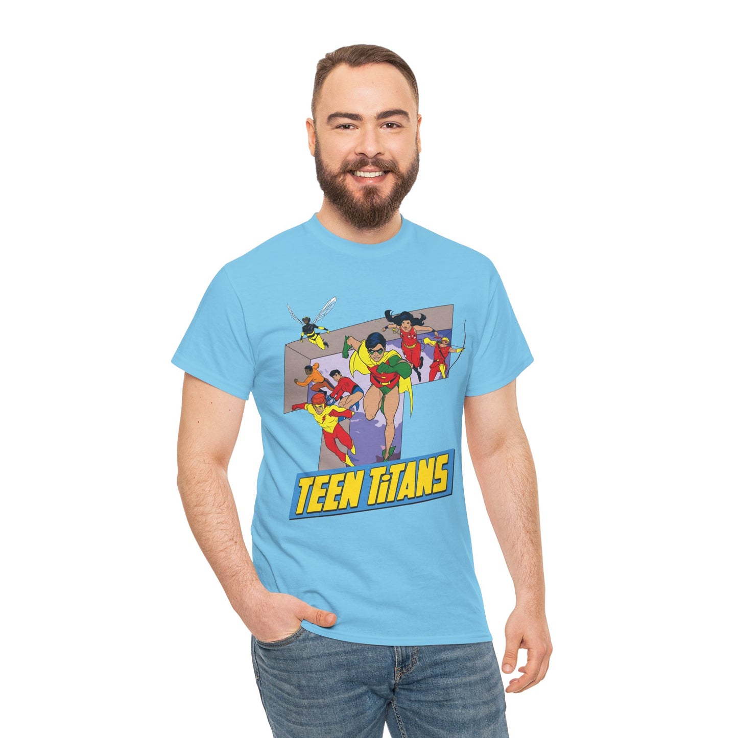 Teen Titans T-Shirt - Robin, Wonder Girl, Kid Flash, Speedy, Bumblebee, Mal, Aqualad - DC Comics
