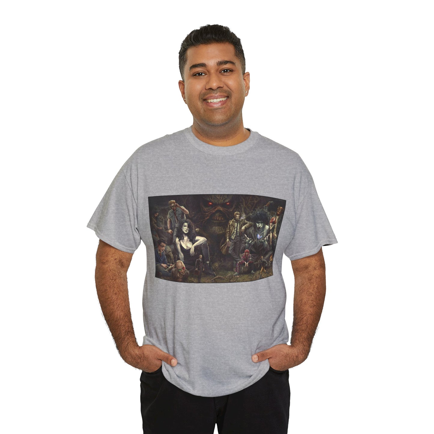 Vertigo Poster T-Shirt - Lee Bermejo Art - Swamp Thing, Sandman, Death, Spider Jerusalem, Shade - DC Comics