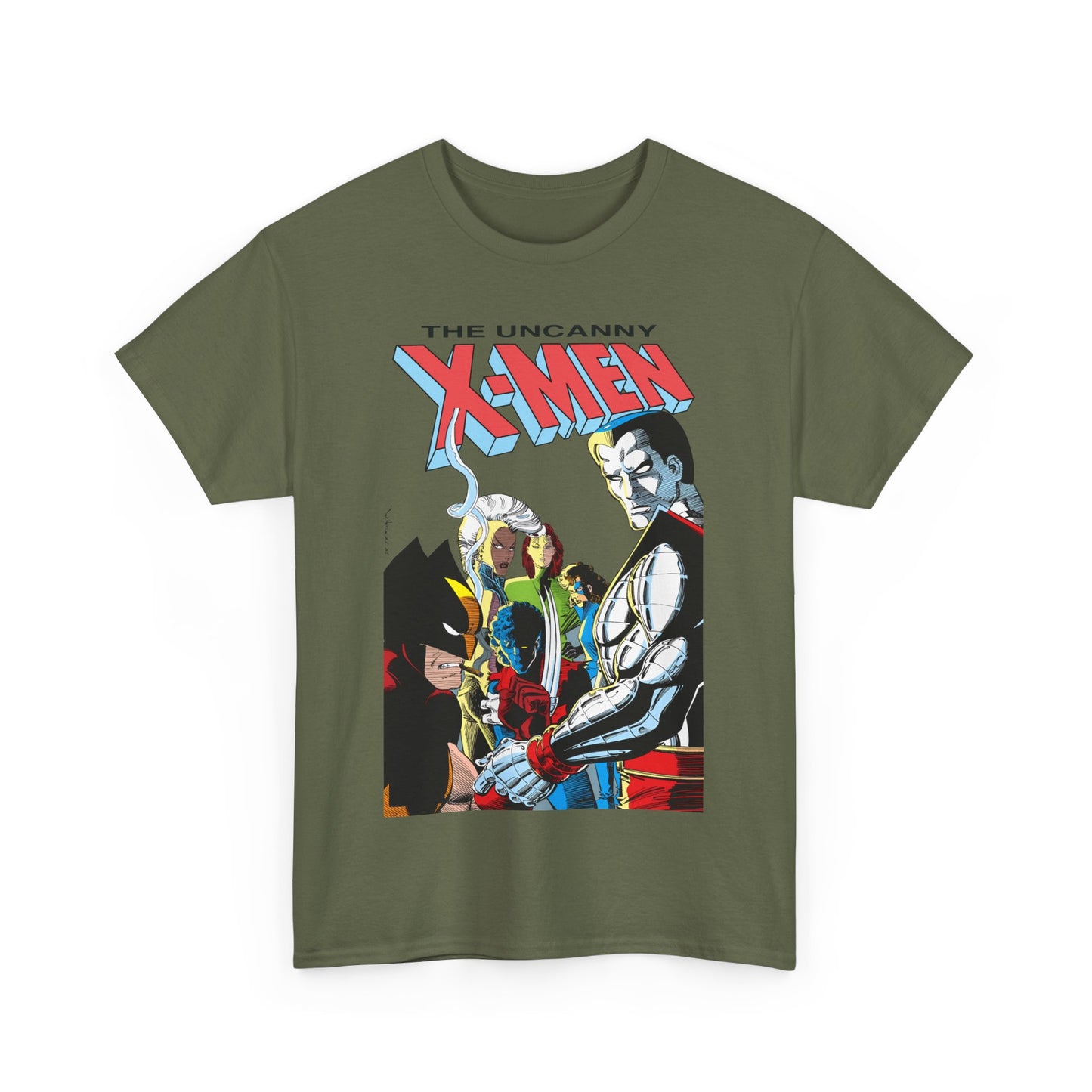 Uncanny X-Men T-Shirt - John Romita Jr Art - Storm, Wolverine, Rogue, Nightcrawler, Colossus, Shadowcat - Mutant Massacre - Marvel Comics