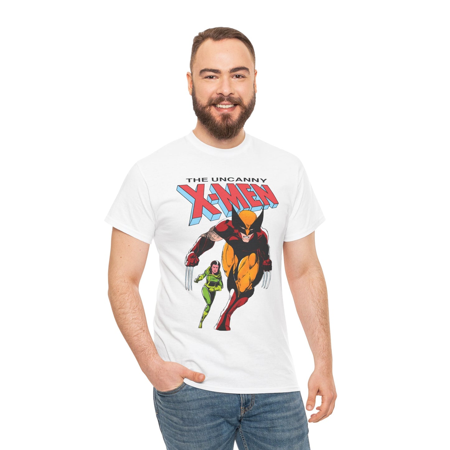 Wolverine & Rogue T-Shirt - Paul Smith Art - X-Member, Mutants - Marvel Comics - Uncanny X-Men #173 Cover - Logan
