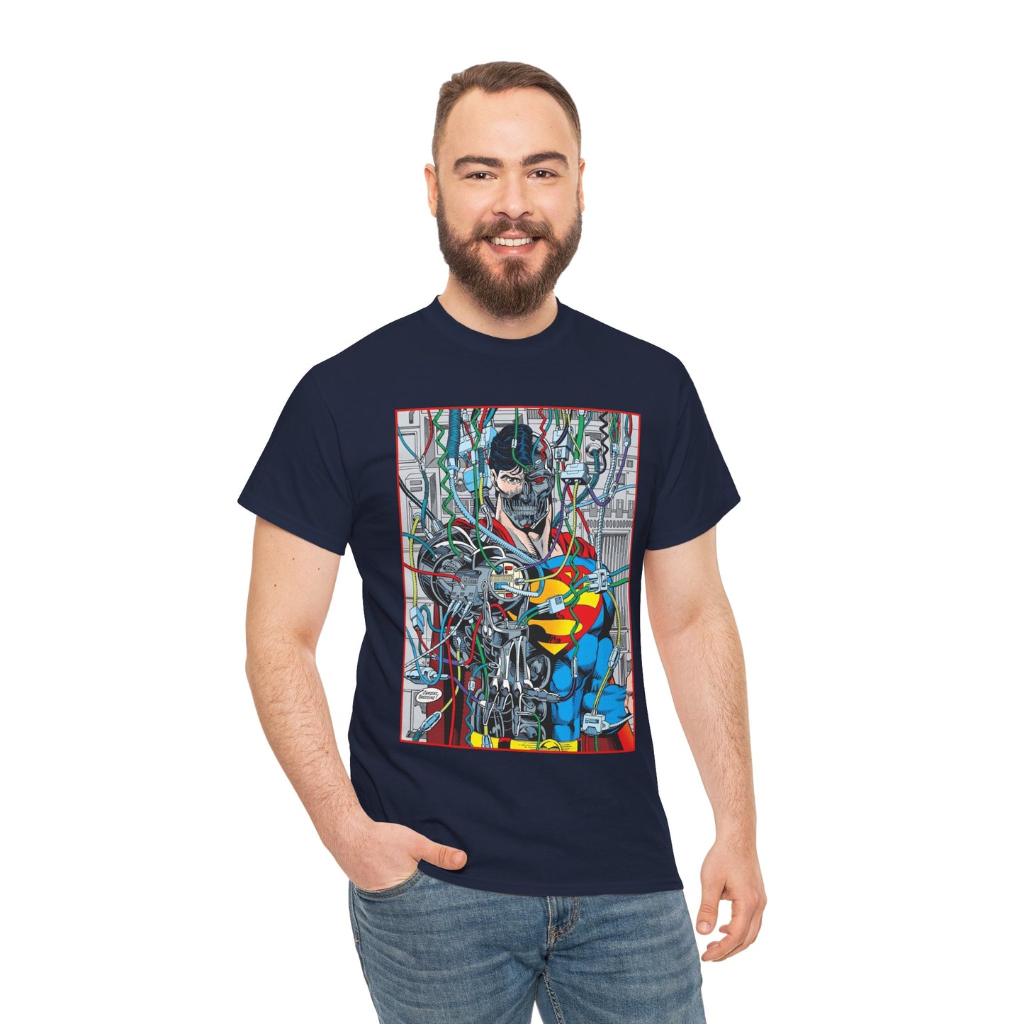 Cyborg Superman T-Shirt - DC Comics - Dan Jurgens Art - Reign of the Supermen - Popular 90s Story