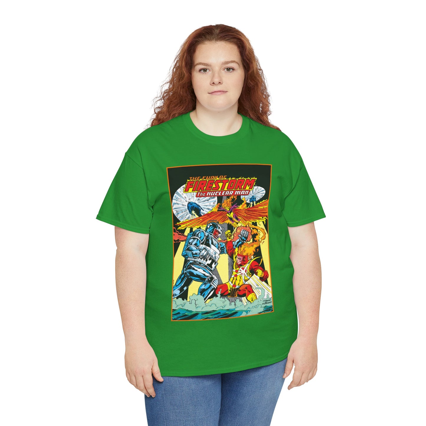 Fury of Firestorm T-Shirt - DC Comics - Firehawk, Tokamak - Annual #1 Art