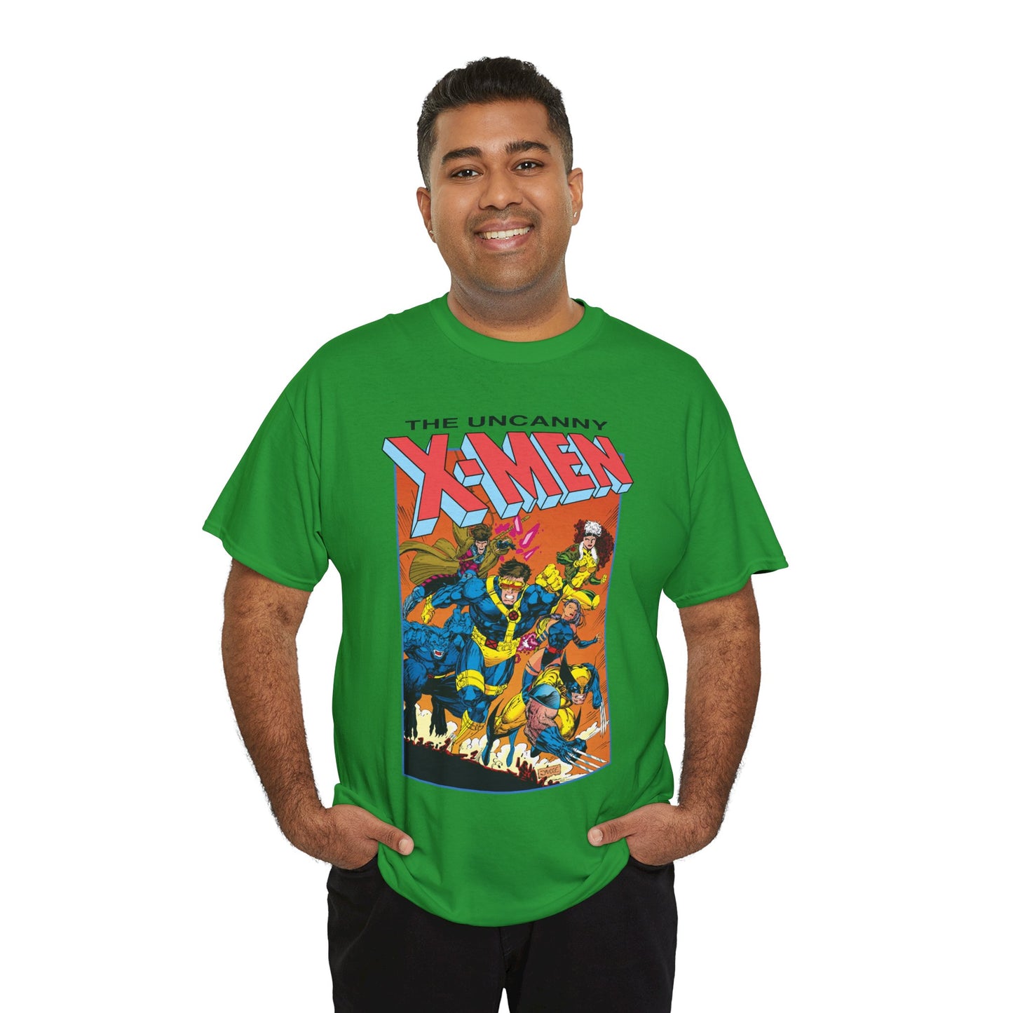 Uncanny X-Men T-Shirt - Jim Lee Art - Cyclops, Wolverine, Gambit, Rogue, Psylocke, Beast - Marvel Comics Mutants