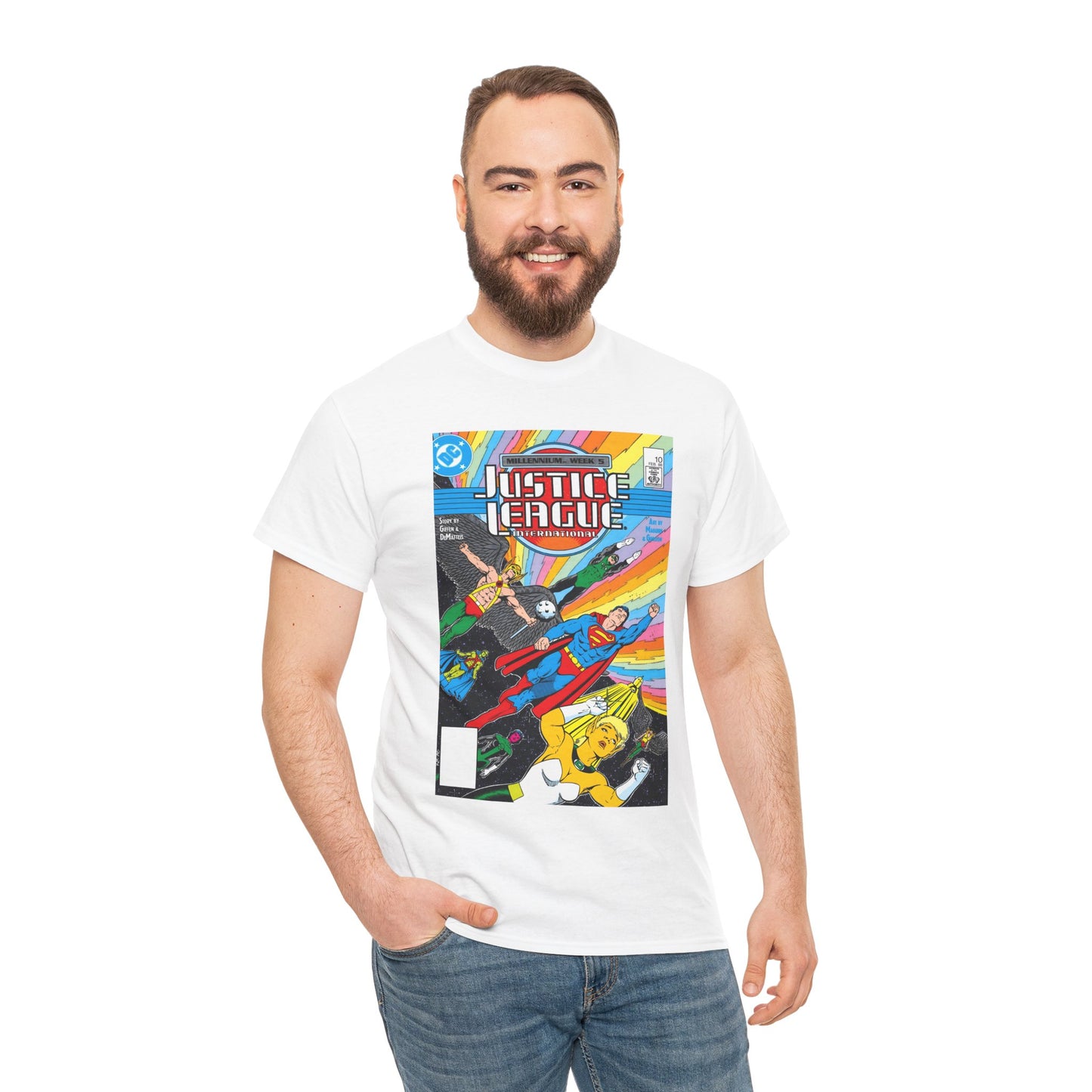 Justice League International T-Shirt - Kevin Maguire Art - DC Comics