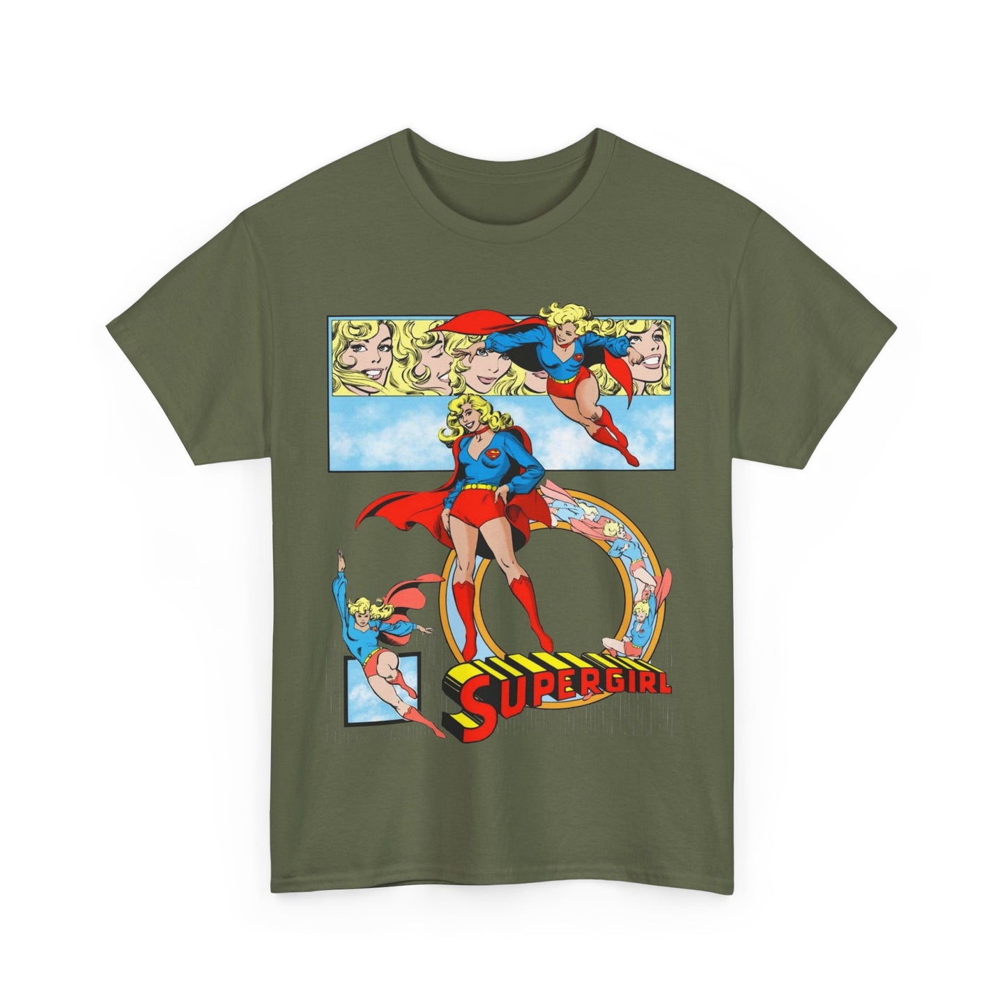 Supergirl T-Shirt - Krypton, Superman, Kara, Kandor - DC Comics - 1980s Art - Style Guide - Superman's Cousin