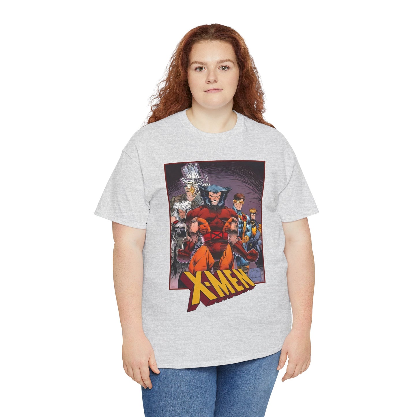 X-Men T-Shirt - While Portacio Art - Wolverine, Cyclops, Storm, Cable, Havok - Marvel Comics