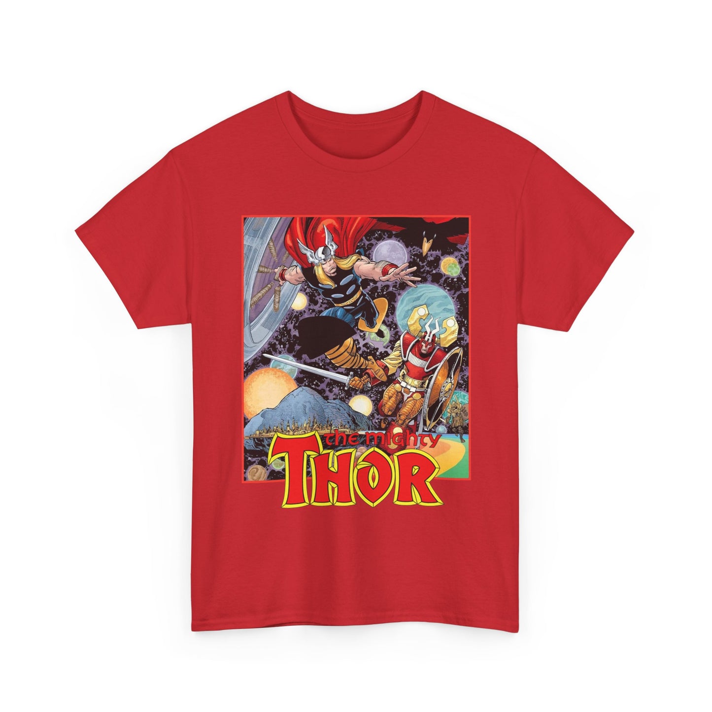 Mighty Thor T-Shirt - Walt Simonson Art - Odin, Asgard - 1980s Series - Marvel Comics
