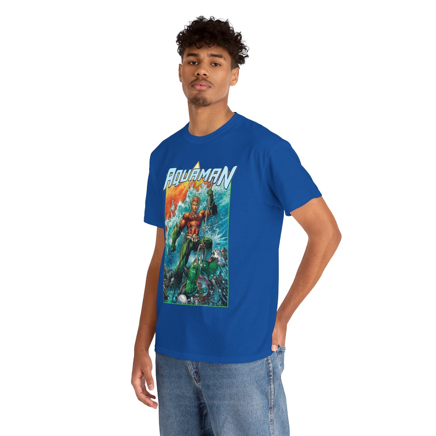 Aquaman T-Shirt - Jim Lee Art - DC New 52 - Arthur Curry, King of Atlantis - DC Comics