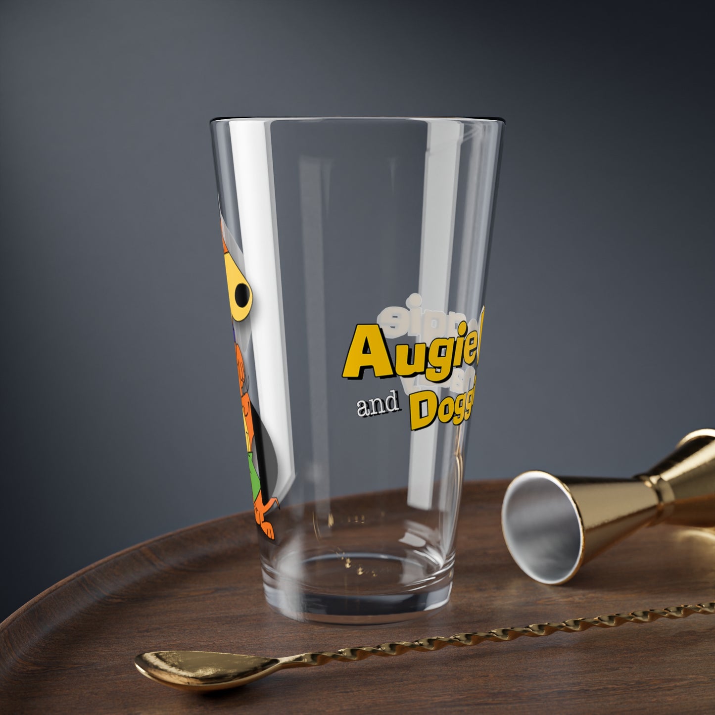 Augie Doggie & Doggie Daddy Pint Glass, 16oz - Hanna-Barbera TV Cartoon Classic