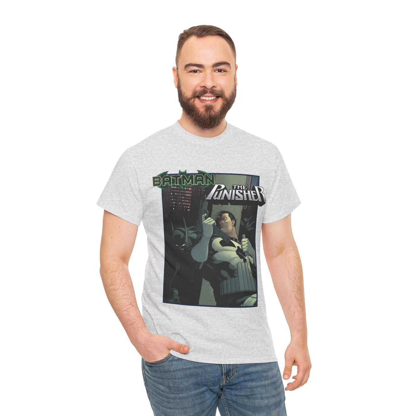 Batman Vs Punisher T-Shirt - Mike Zeck Art - DC Comics, Marvel Comics