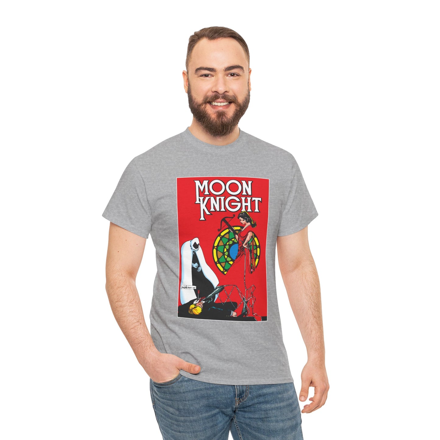 Moon Knight T-Shirt - Bill Sienkiewicz Art - Marc Spector - Marvel Comics - Khonshu