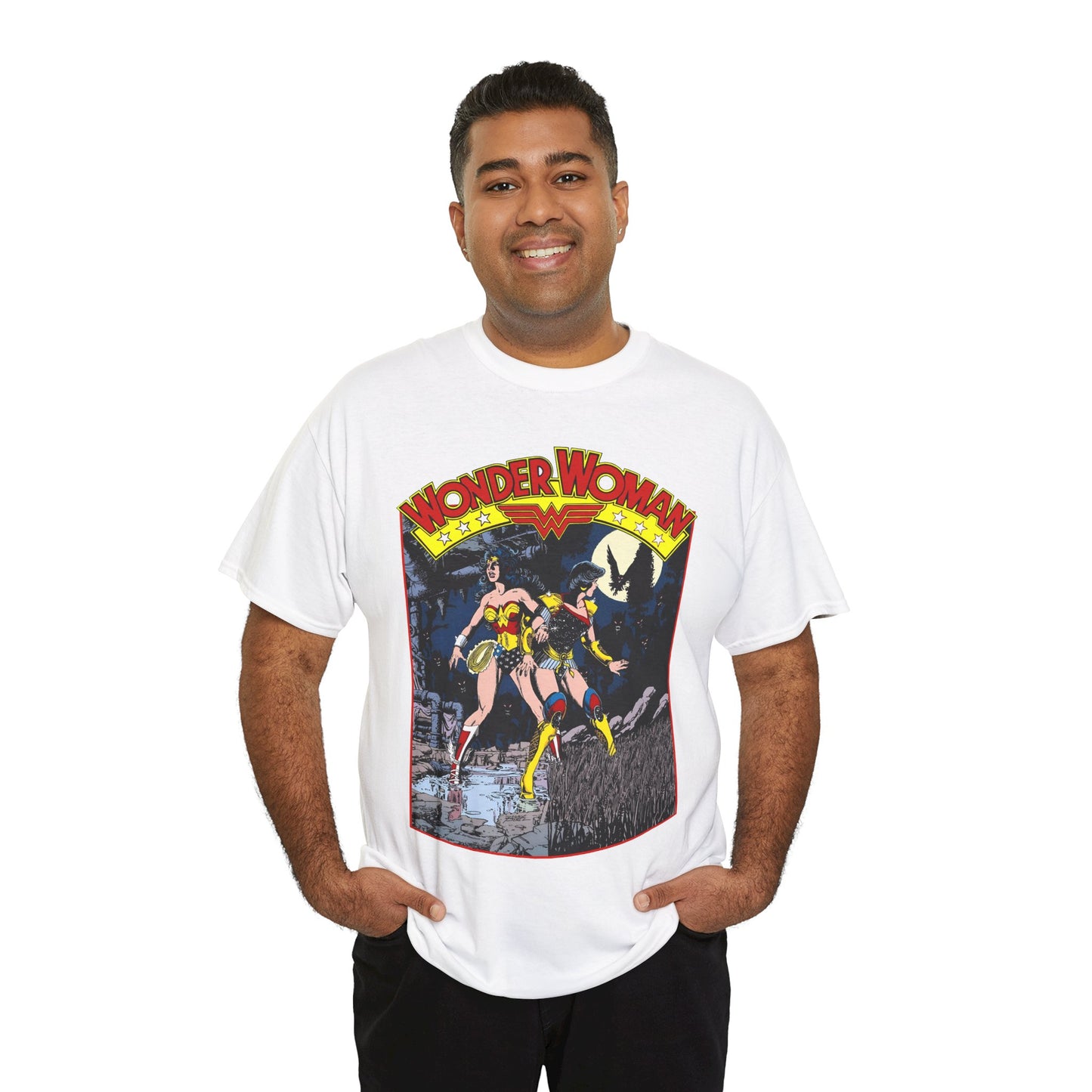 Wonder Woman & Troia T-Shirt - George Perez Art - Wonder Girl, Donna Troy - Themyscira, Paradise Island - DC Comics