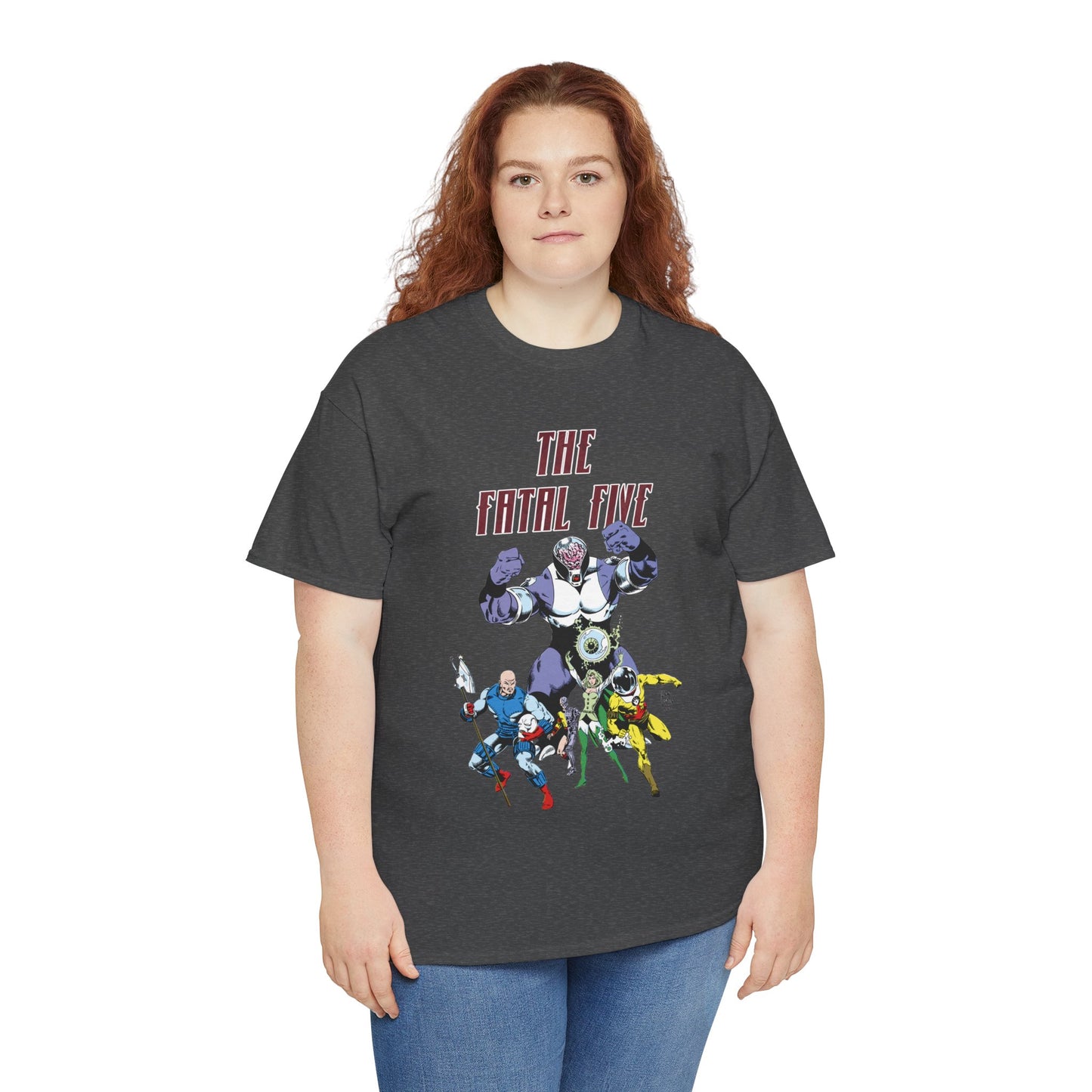 Fatal Five T-Shirt - Legion of Super-Heroes Villains - DC Comics LOSH - Validus, Emerald Empress