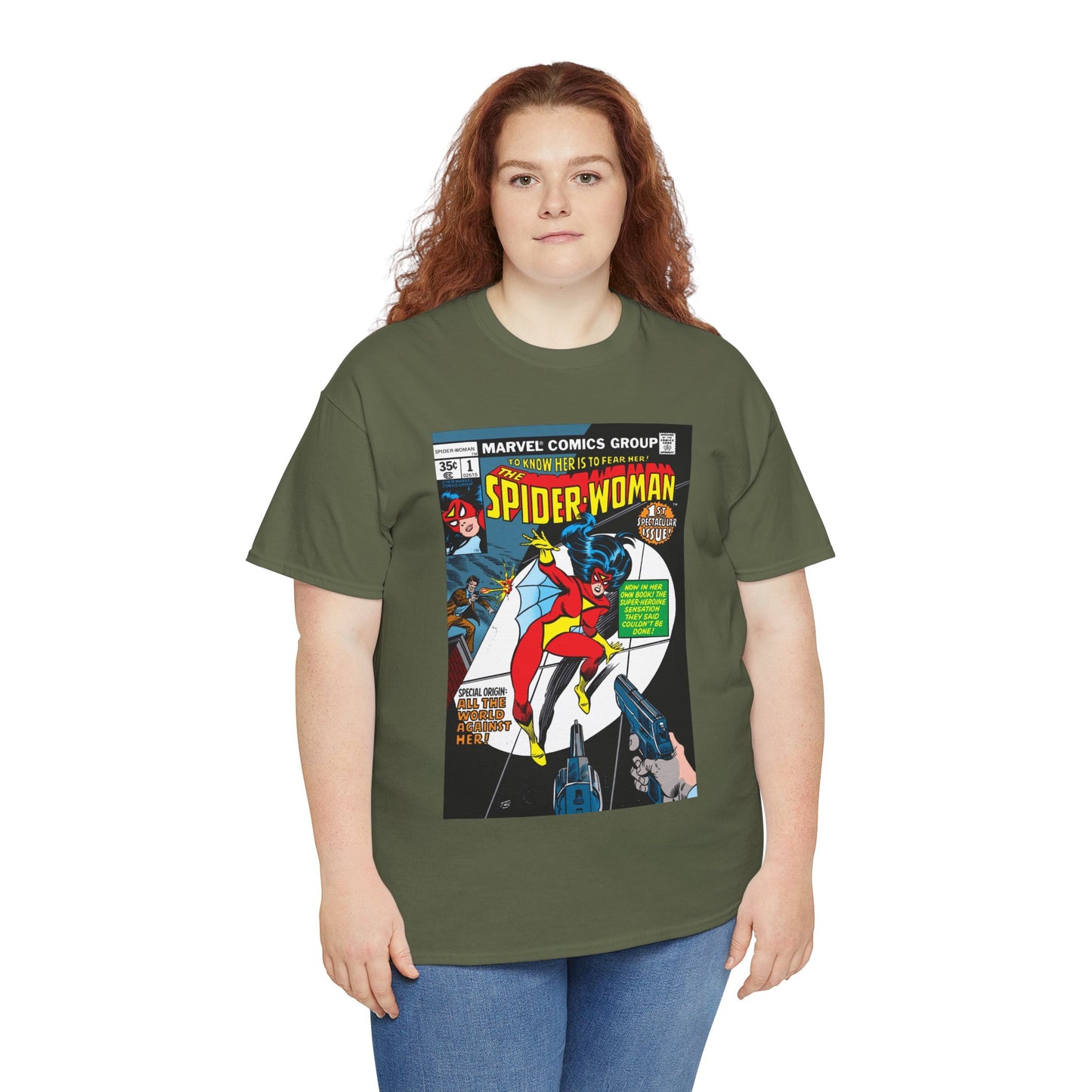Spider-Woman T-Shirt - 1978 Marvel Comics - #1 Cover Art - Jessica Drew
