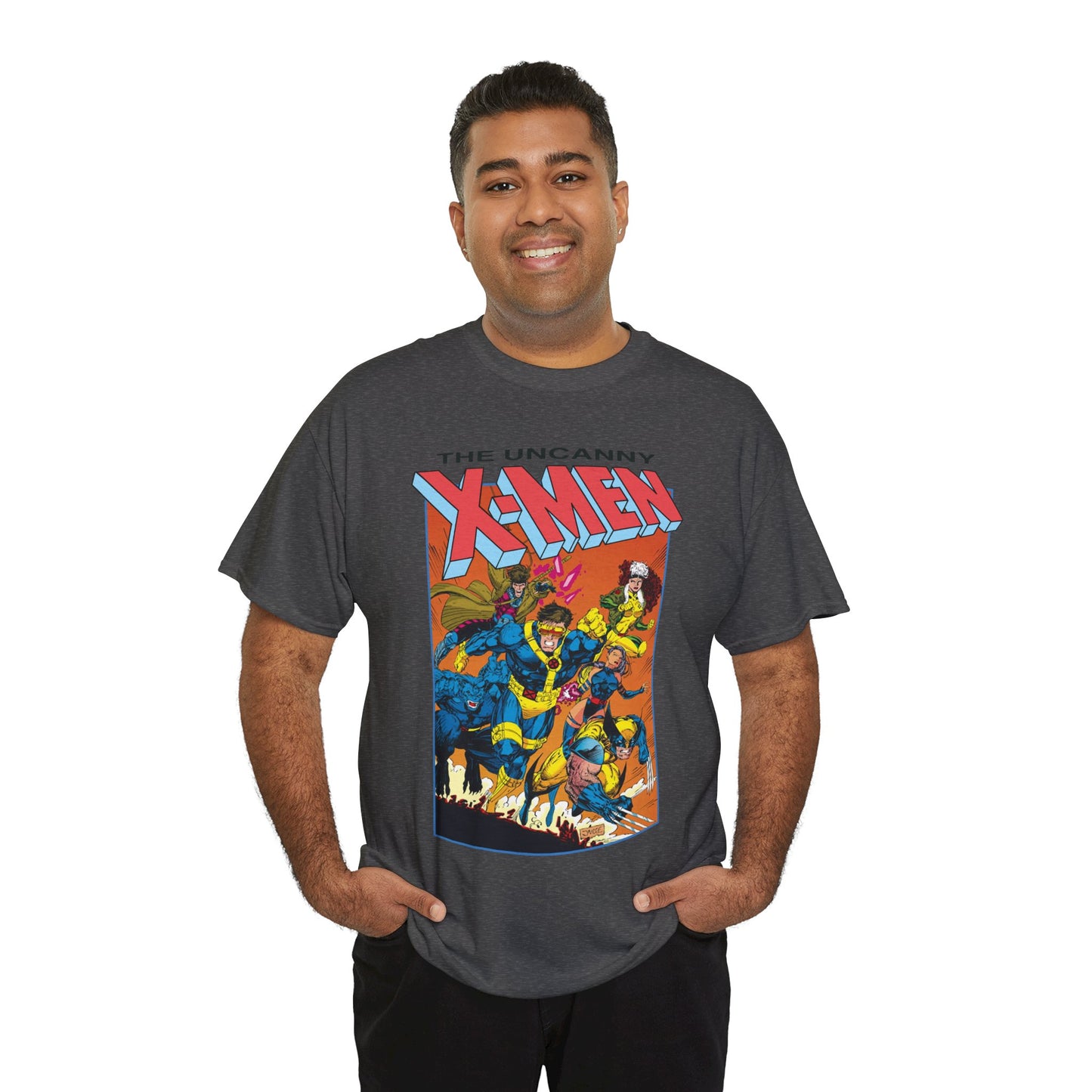 Uncanny X-Men T-Shirt - Jim Lee Art - Cyclops, Wolverine, Gambit, Rogue, Psylocke, Beast - Marvel Comics Mutants
