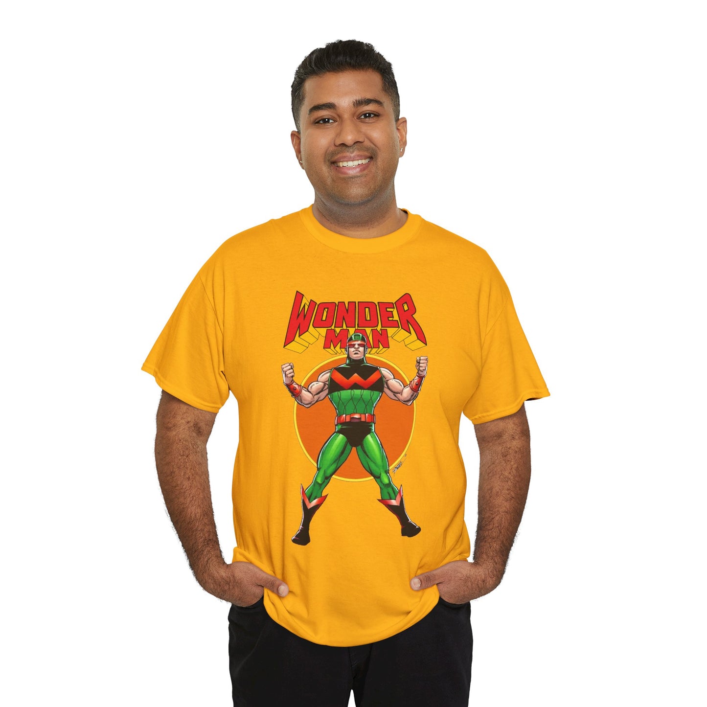 Wonder Man T-Shirt - Classic George Perez Art - Simon Williams, Avengers Member - Popular Marvel Comics Character