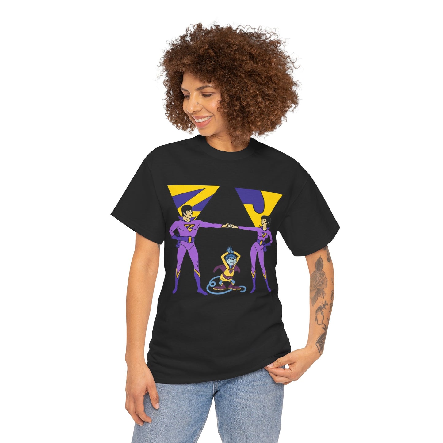 Wonder Twins T-Shirt - Super Friends - Zan & Jayna - Hanna-Barbera Cartoon - DC Comics