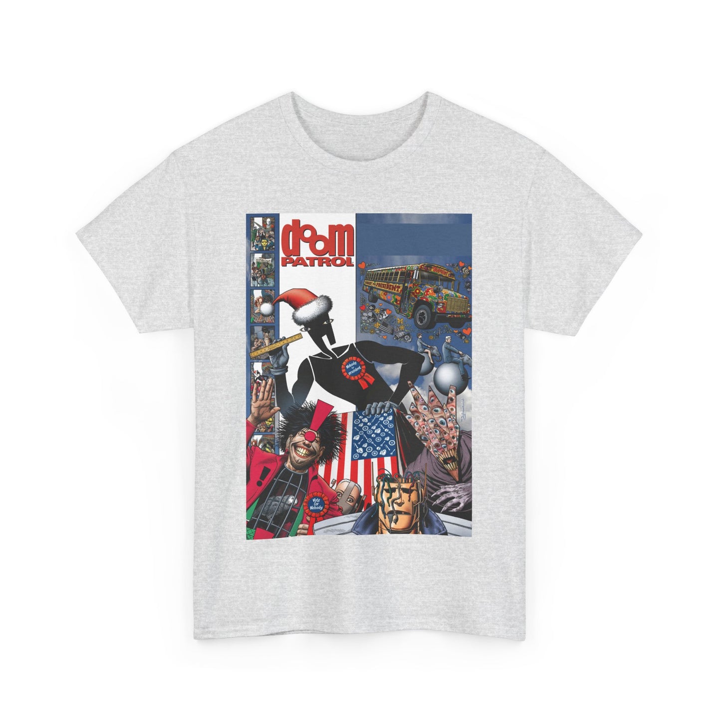 Doom Patrol T-Shirt - Brian Bolland Art - Mr Nobody For President - DC Comics/Vertigo Cover Artwork