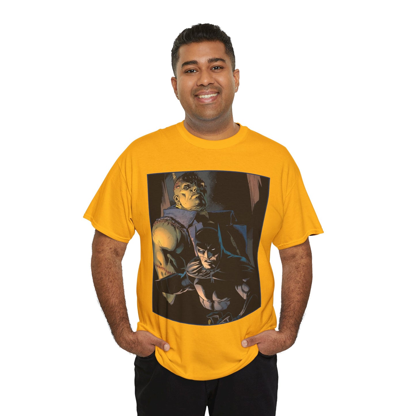 Batman & Frankenstein T-Shirt - Doug Mahnke Art - DC Comics