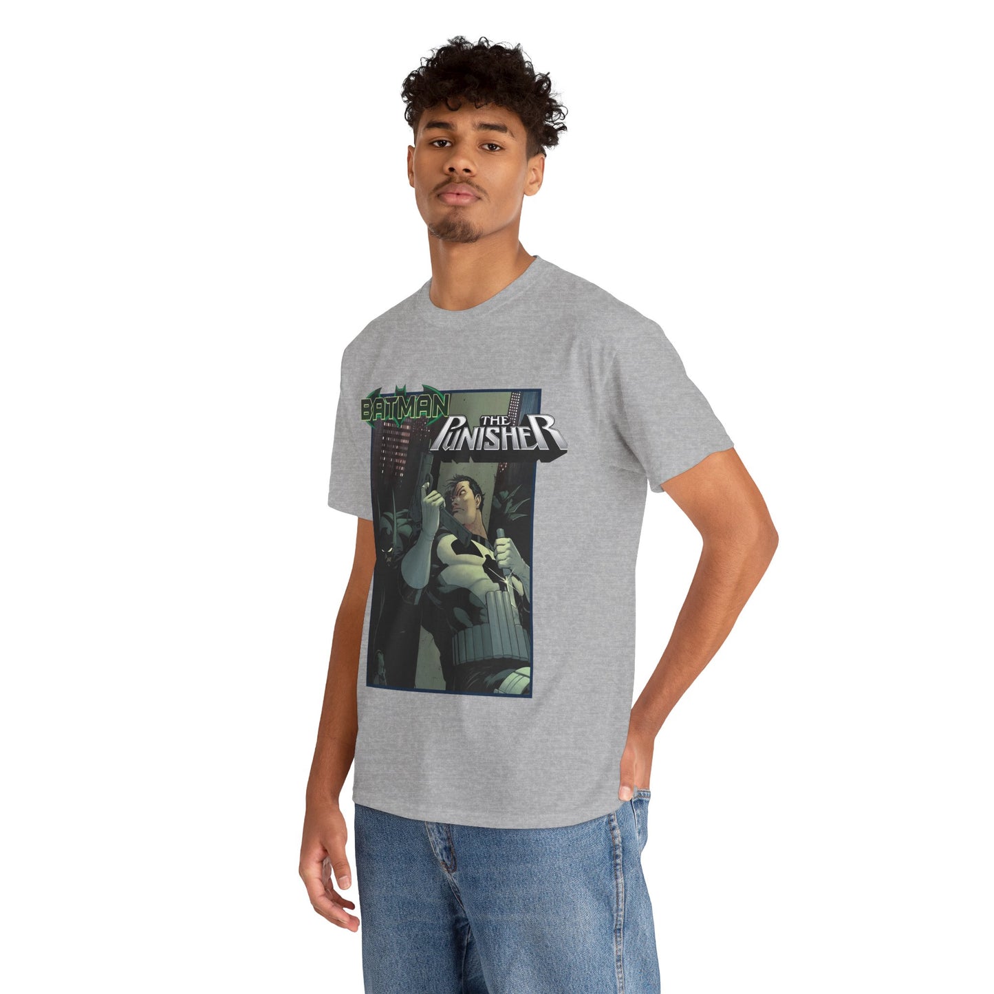 Batman Vs Punisher T-Shirt - Mike Zeck Art - DC Comics, Marvel Comics